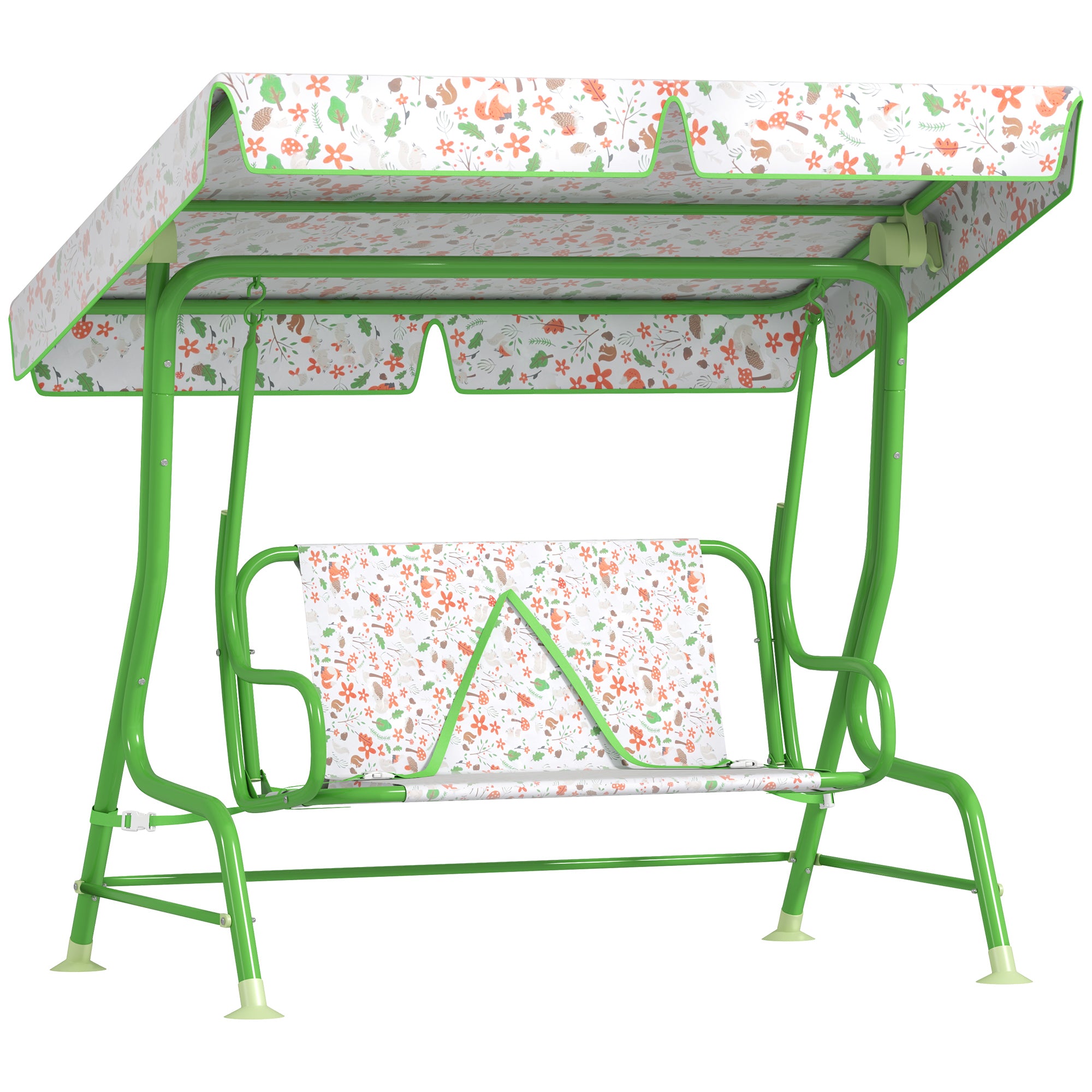 Baloiço de Jardim Infantil Verde 120x112x75 cm - Diversão e Segurança para Crianças