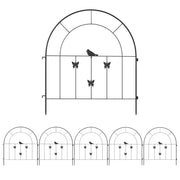 Vedação para Jardim 300x70 cm - Cor Preto