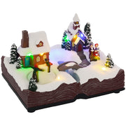 Aldeia de Natal com Luzes LED e Música 23x18x15 cm - Multicor