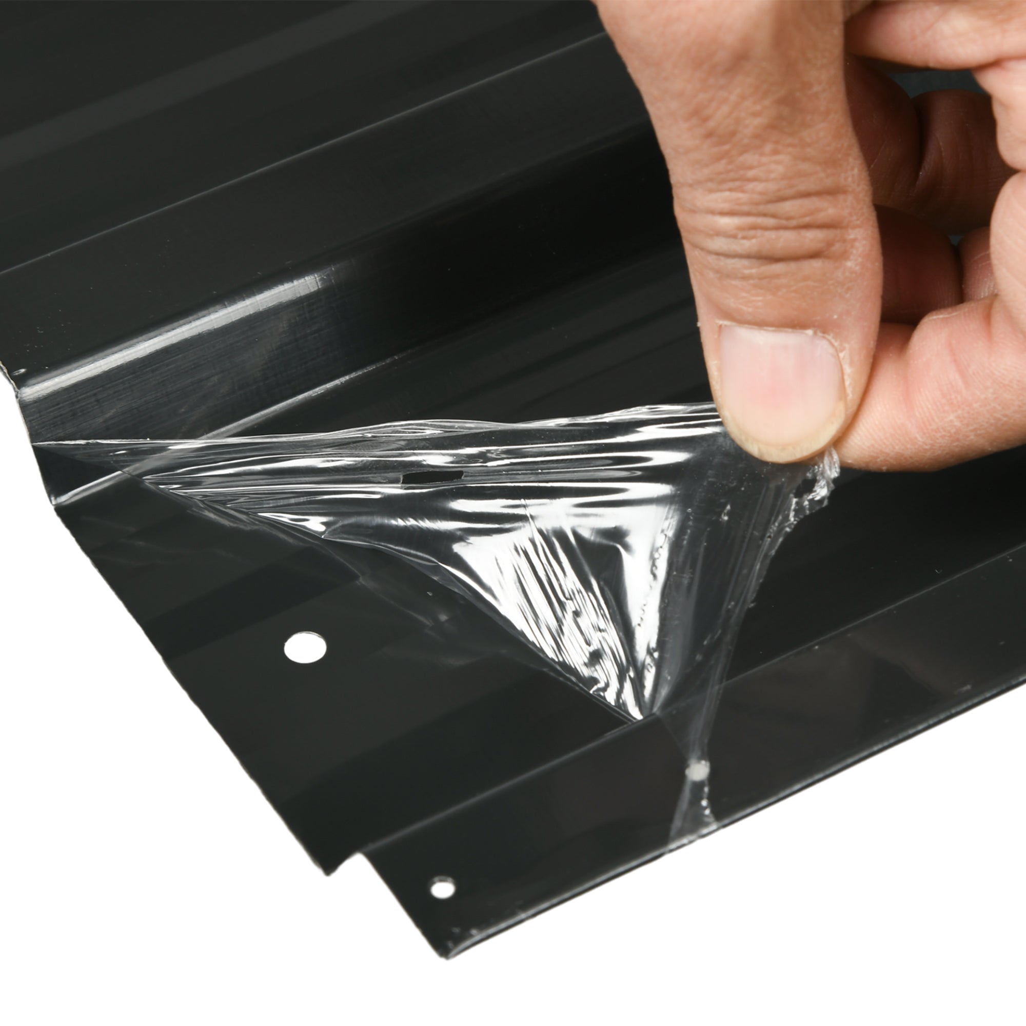 Conjunto de 12 Painéis para Teto em Aço Galvanizado 129x45 cm - Cinza Escuro