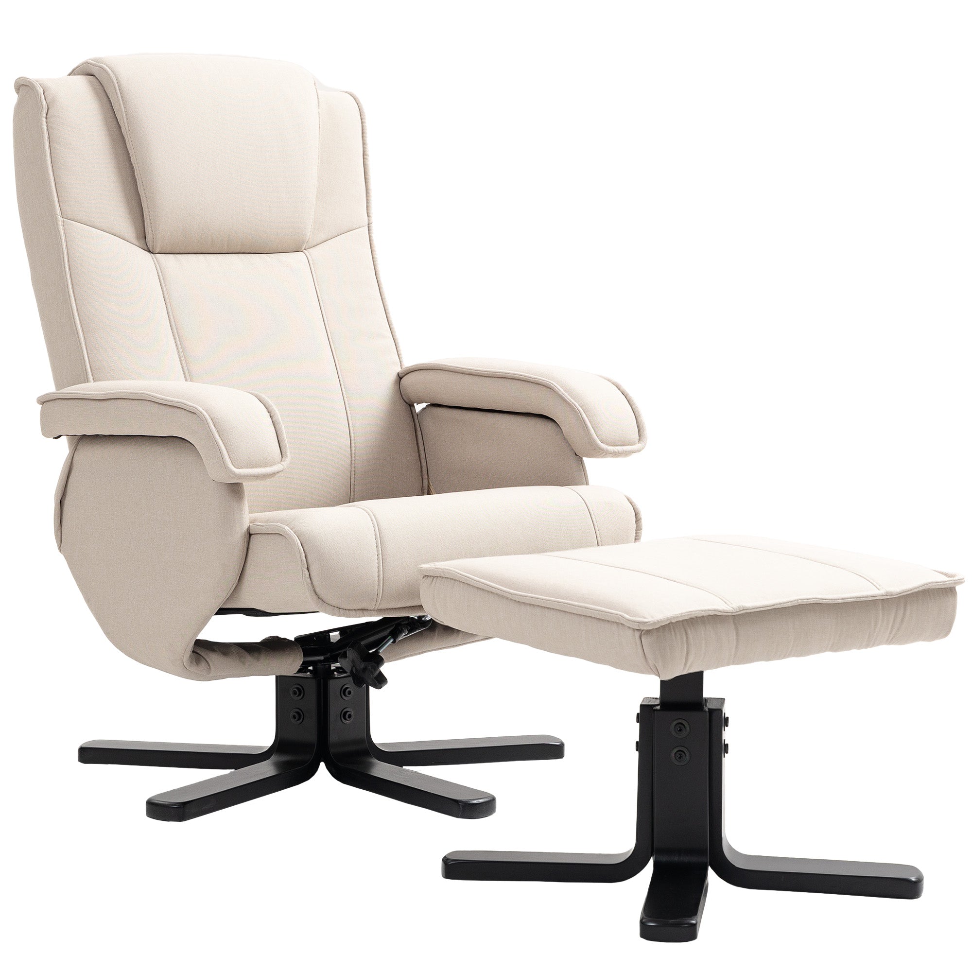 Poltrona Relax Reclinável Bege 67x87x96 cm