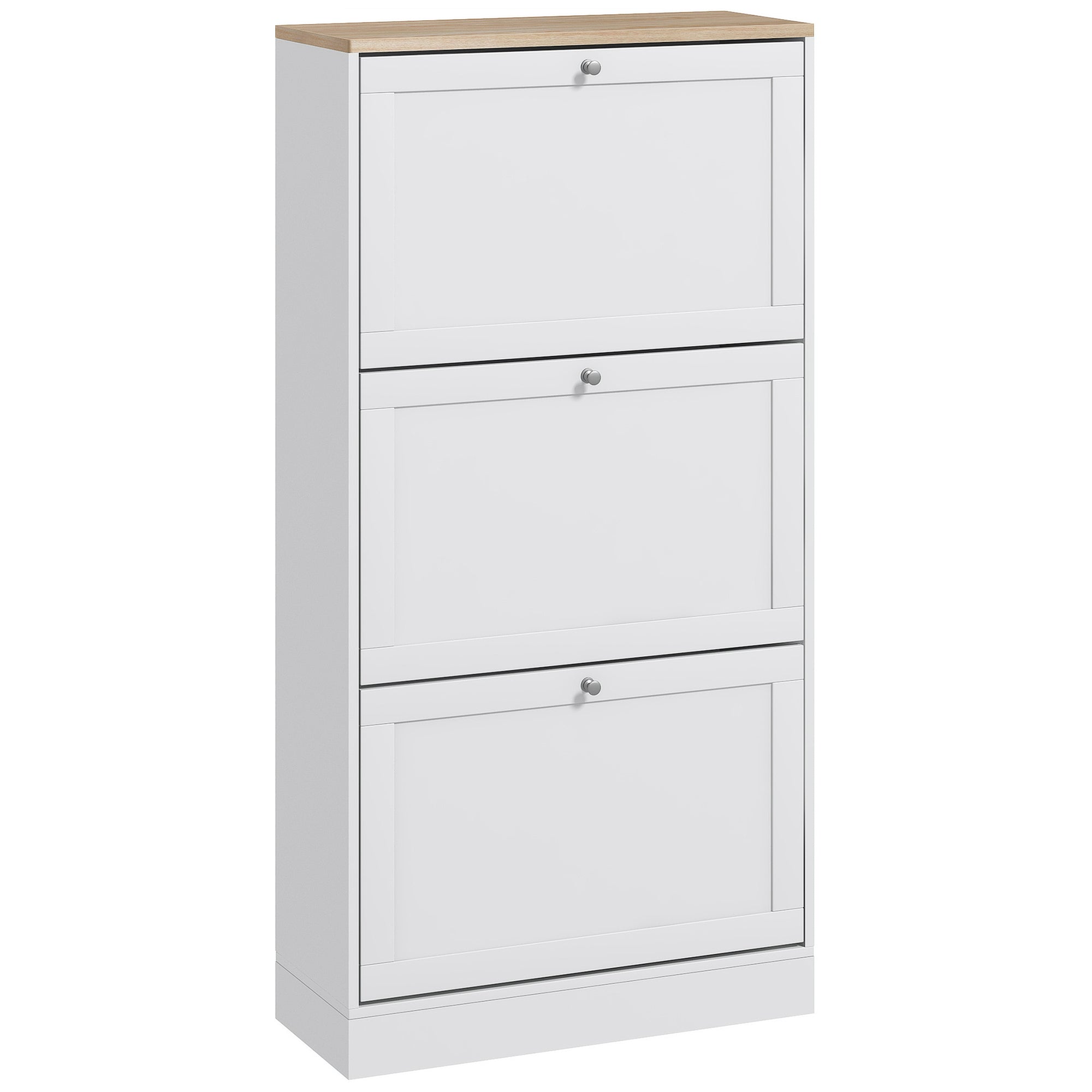 Móvel Sapateira Branco 60x23.5x115 cm - Organize seus Sapatos com Estilo e Funcionalidade
