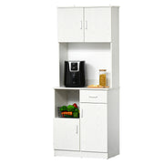 Armário Auxiliar de Cozinha 71x41x178 cm - Branco