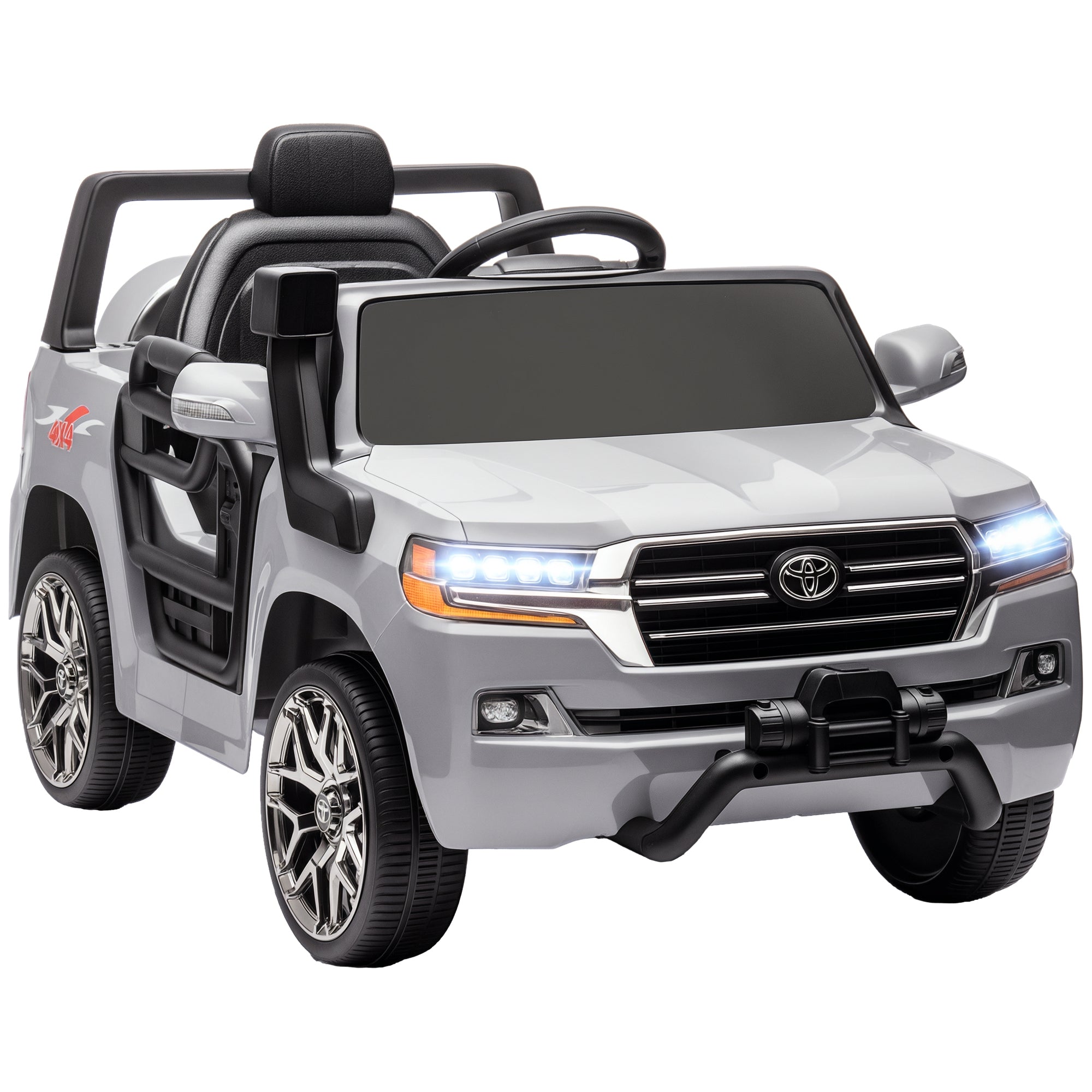 Carro Elétrico para Crianças 107x65x55,5 cm - Cinzento