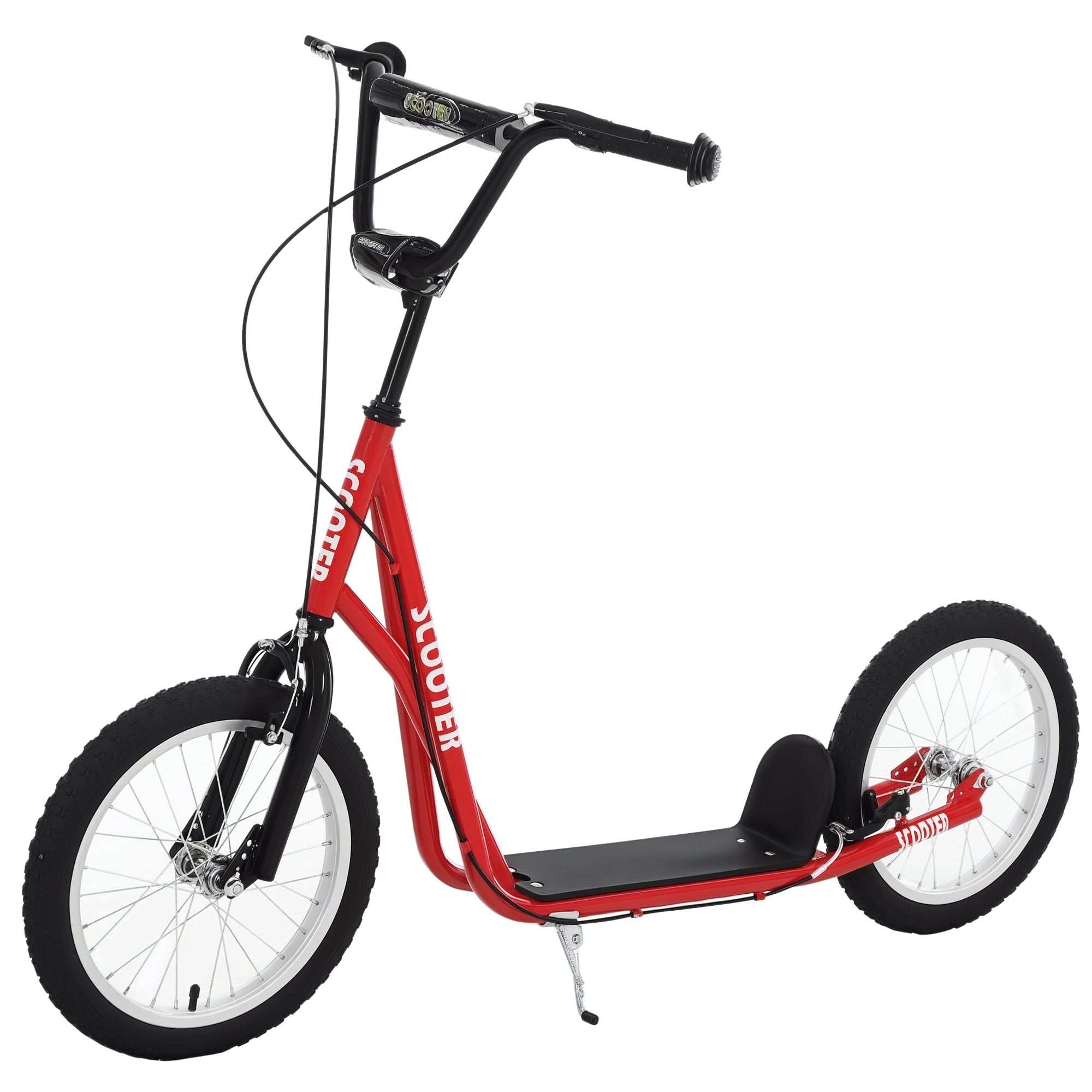 Trotinete Infantil Vermelha com Guiador Ajustável 139x58x90-96 cm
