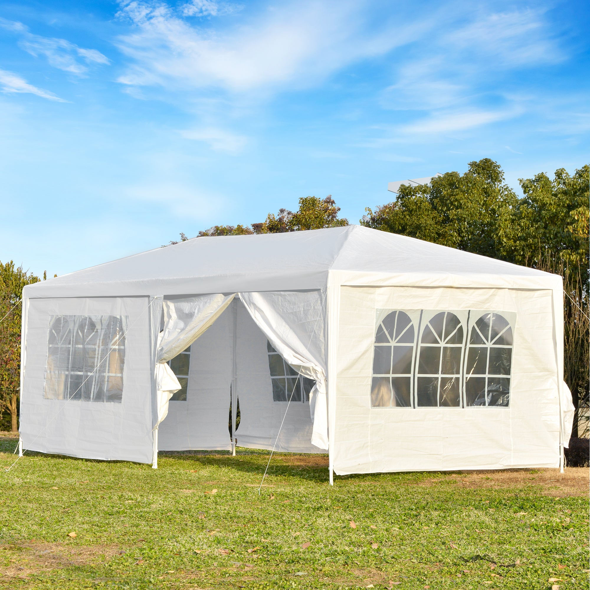 Tenda para Festas 6x3 Branca 600x300x250 cm