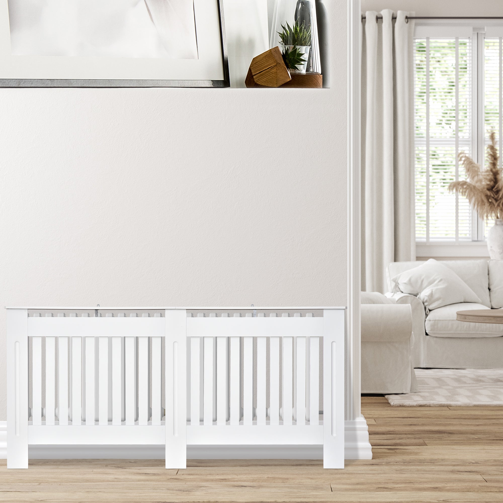 Cobertura de Radiador – 172x19x81 cm – Branco – MDF