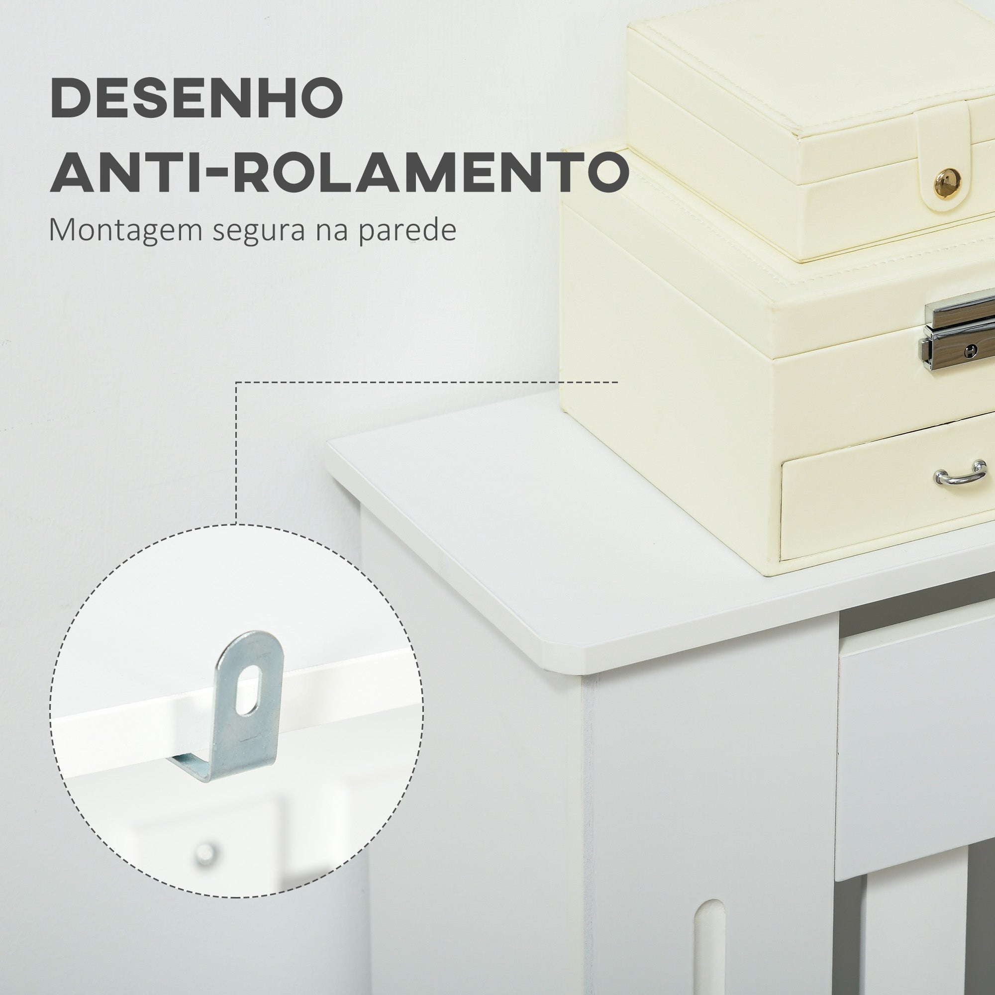 Cobertura de Radiador – 172x19x81 cm – Branco – MDF
