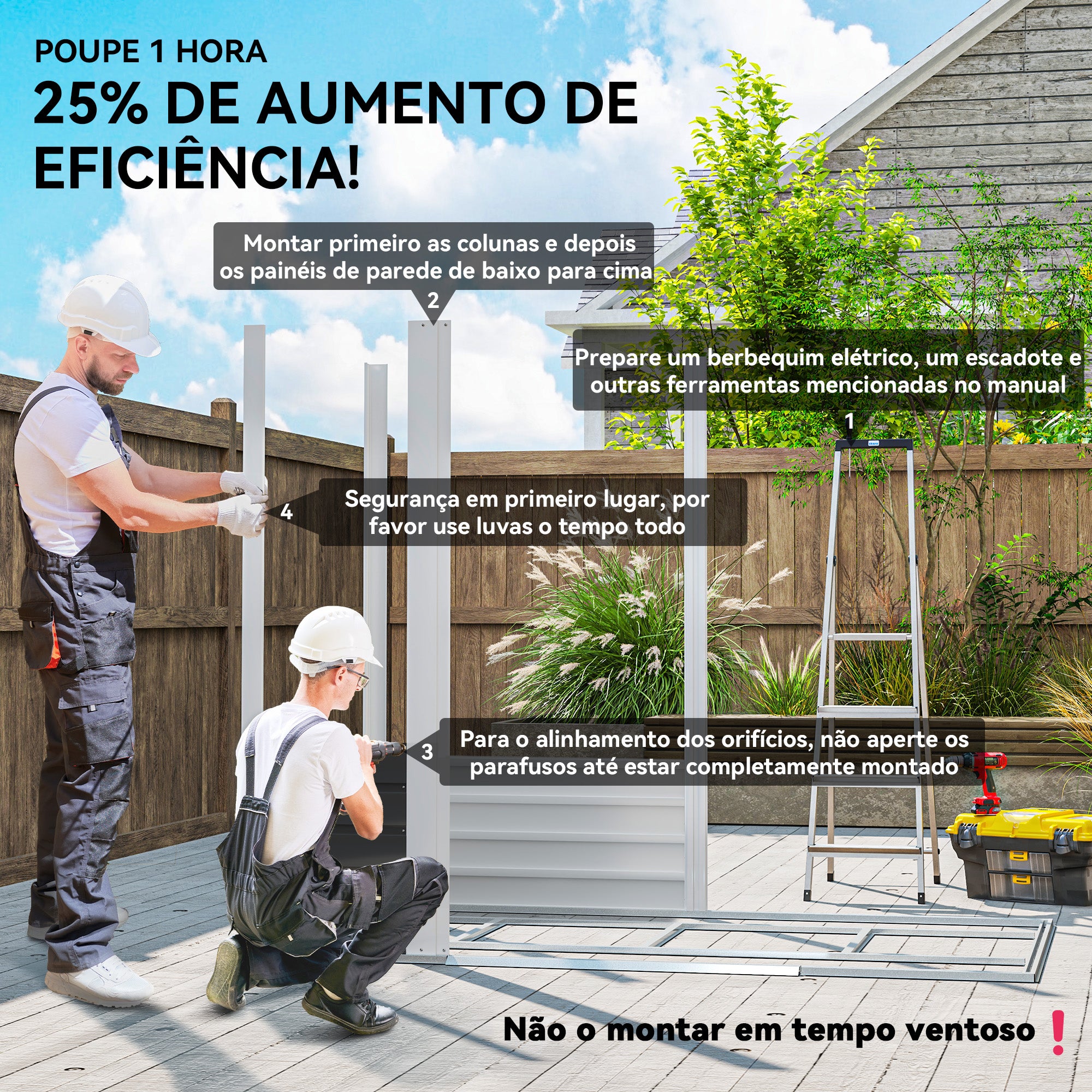 Abrigo de Jardim Exterior Verde Claro 213x120x166/194 cm