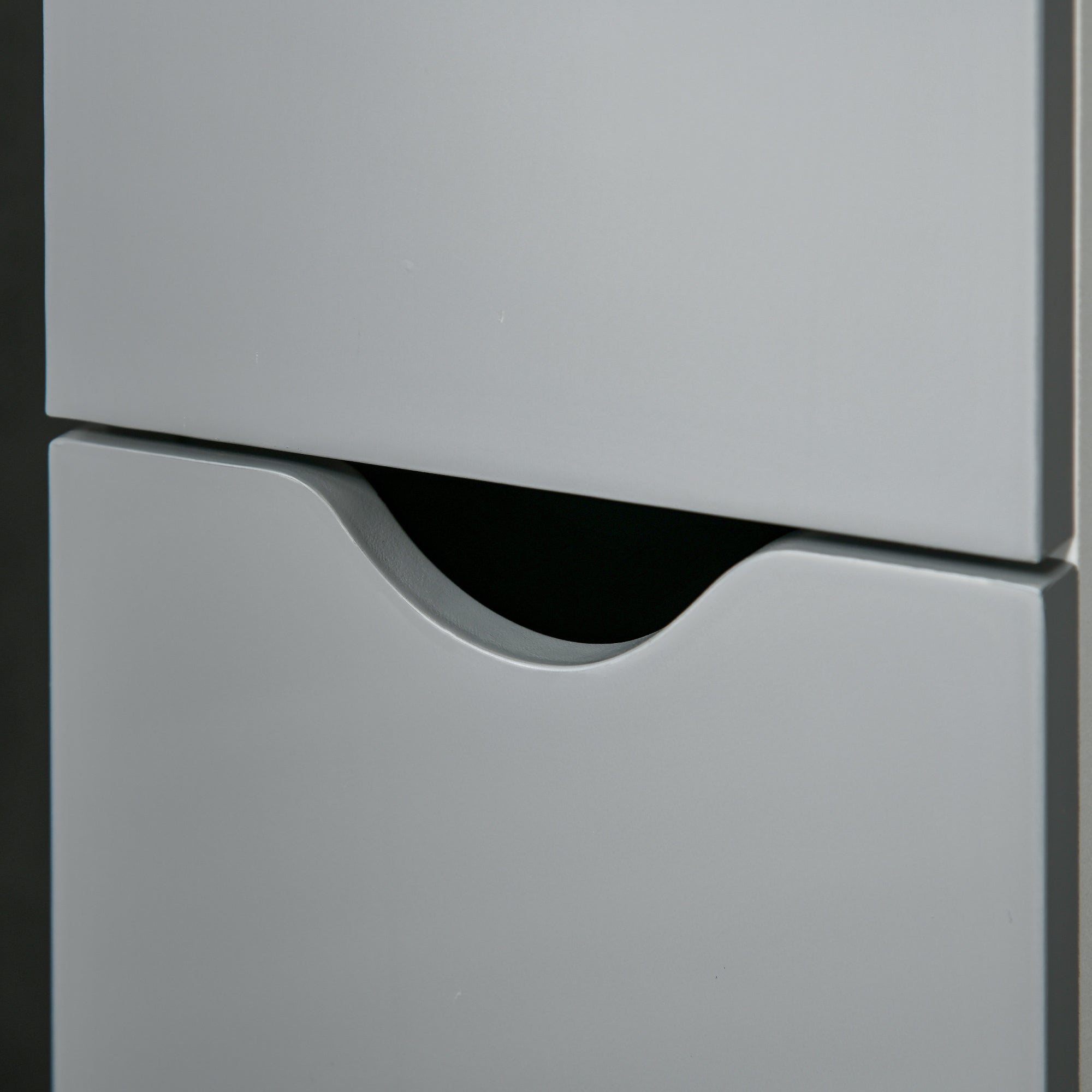 Coluna Casa de Banho Moderna 15,2x29,8x118 cm Branco e Cinza