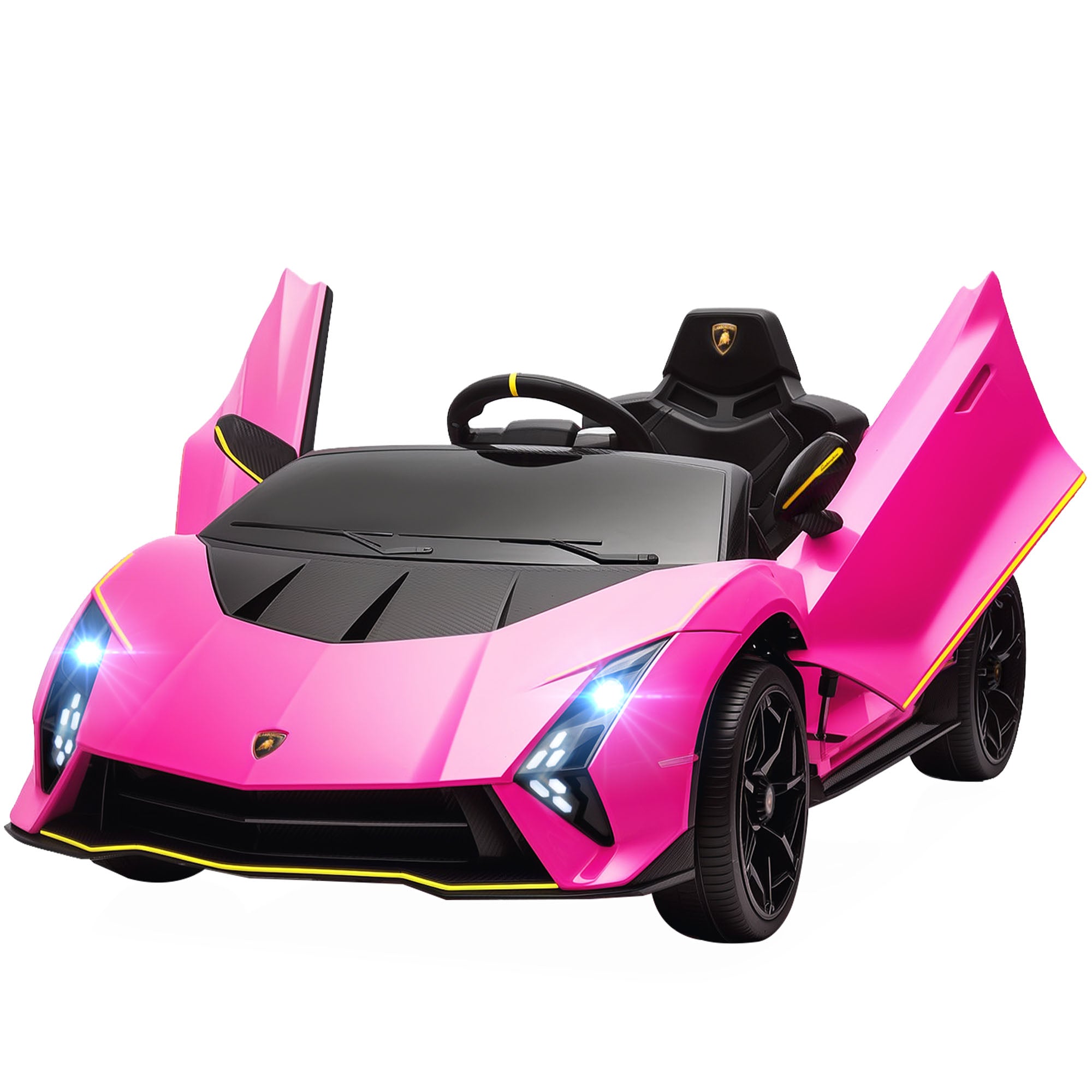 Carro Elétrico Infantil Rosa 114,5x64x45,5 cm