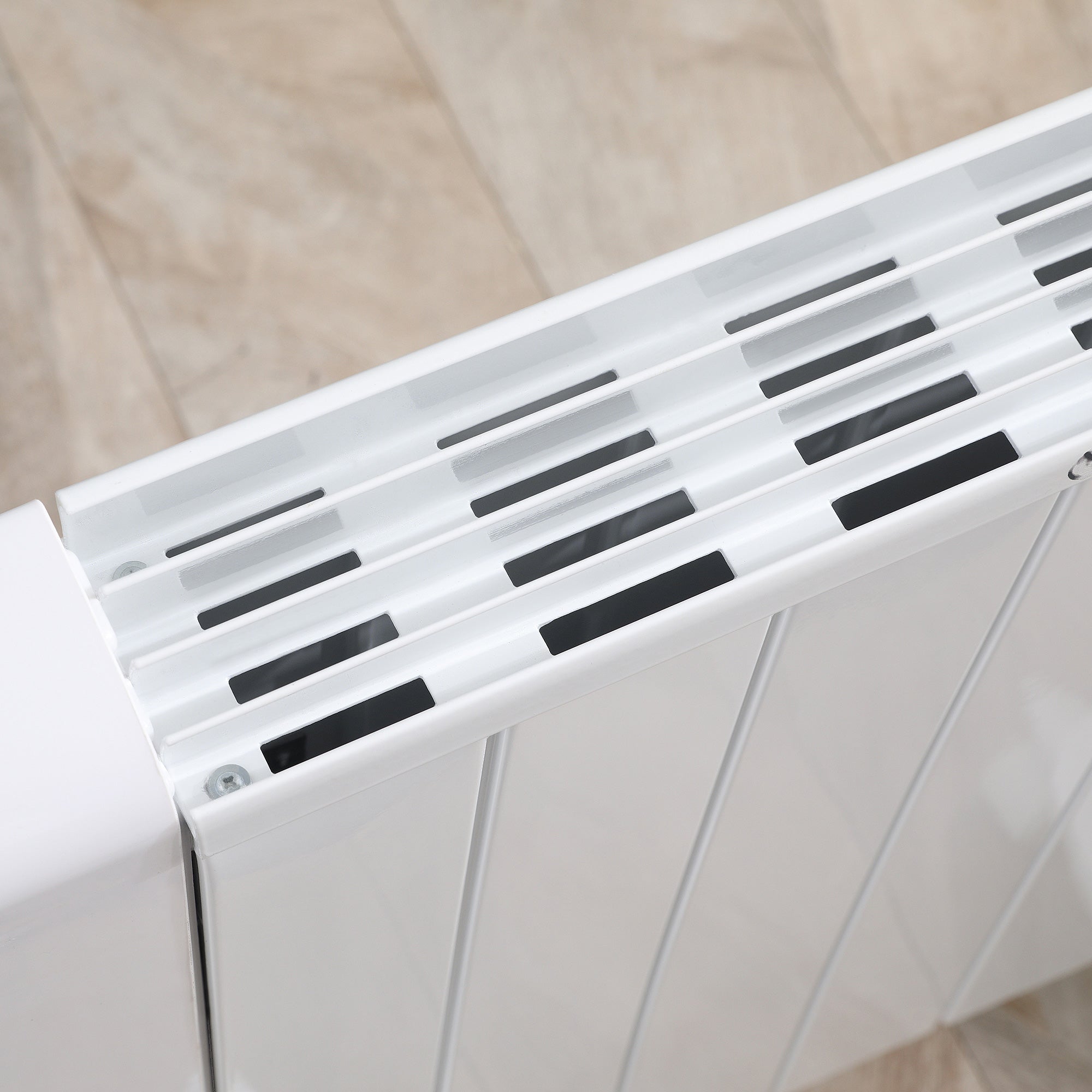 Aquecedor Elétrico 1500W Convector Alumínio Branco 67x31x68cm