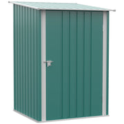 Abrigo de Jardim Verde 100x103x160cm - Armazenamento de Ferramentas em Aço Galvanizado