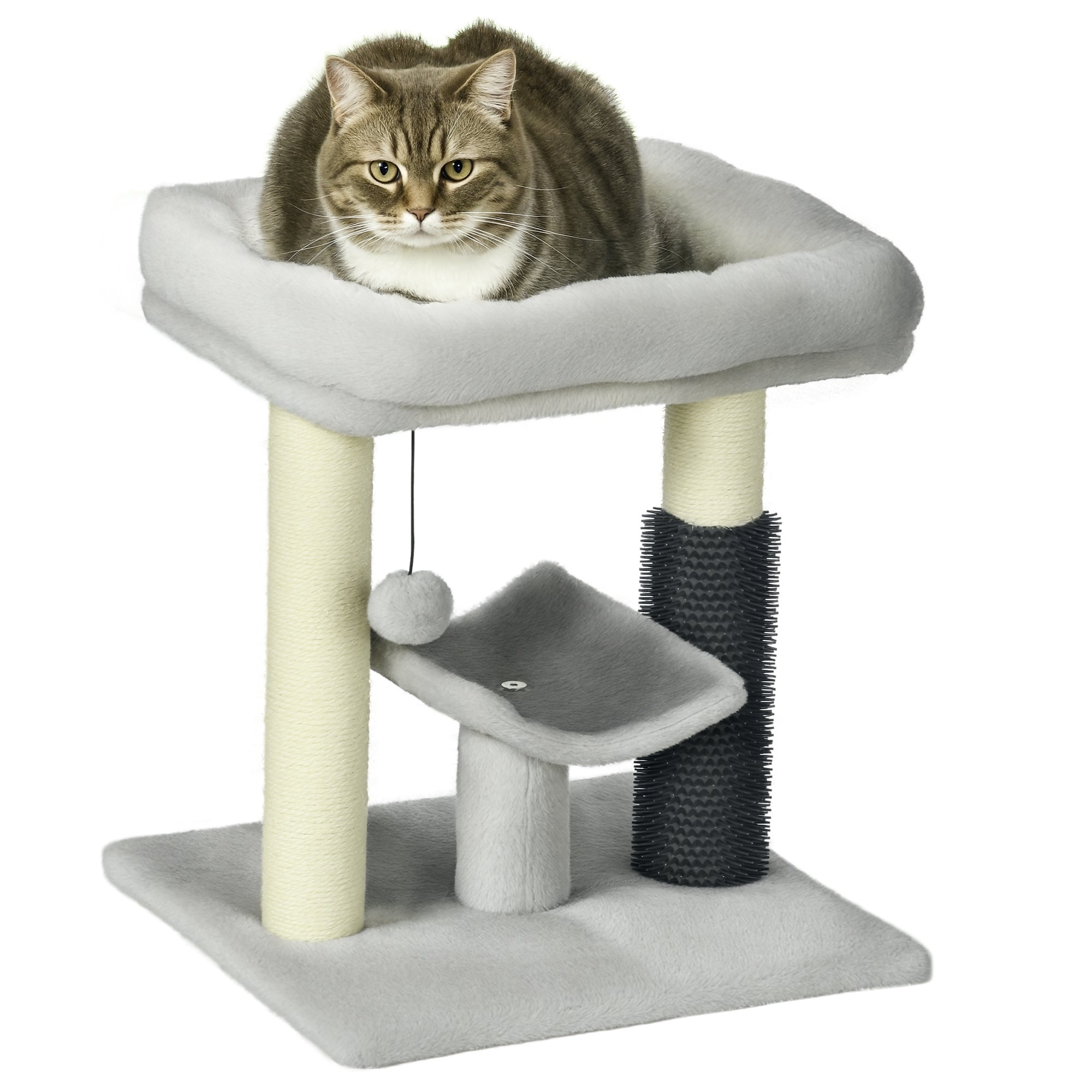 Arranhador para Gatos - Cinzento, 40x40x48 cm