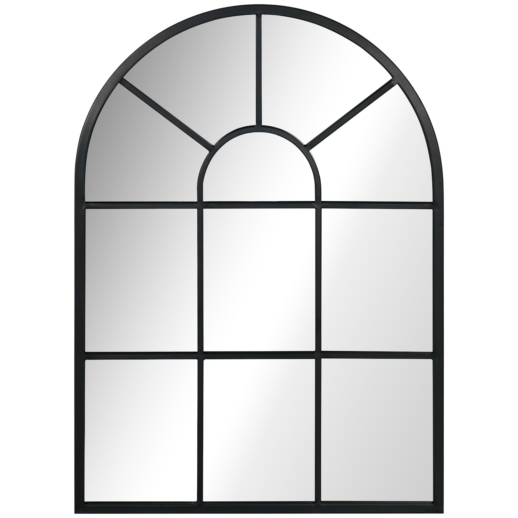 Espelho Decorativo de Parede 50x70 cm Cor Preto - Estilo Moderno
