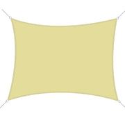 Toldo Vela de Sombra Retangular 400x600 cm Cor de Areia