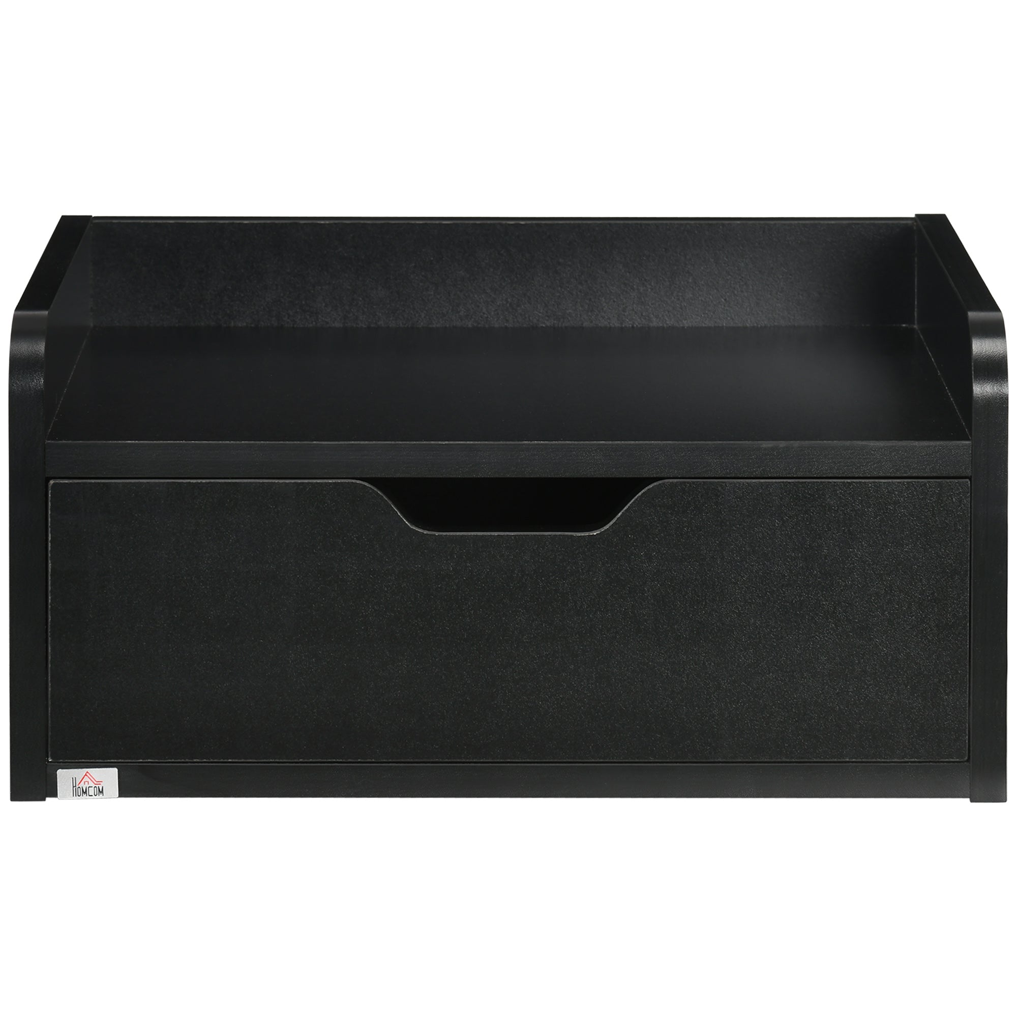 Mesas de Cabeceira Flutuantes 40x30x19,5 cm - Cor Preto
