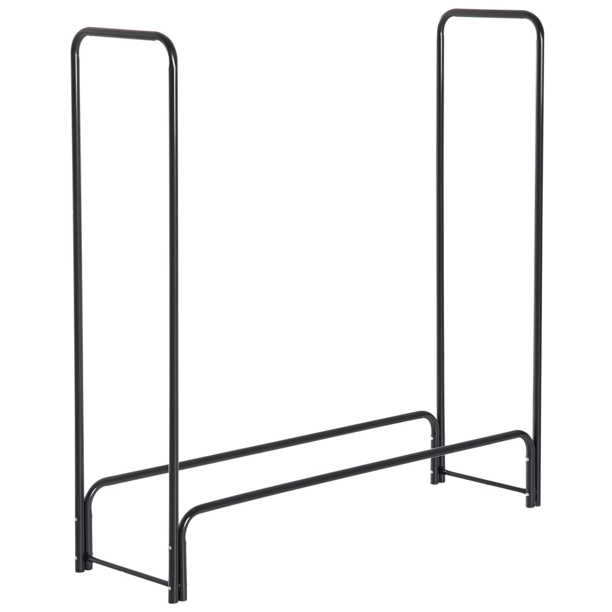 Suporte para Lenhas 122x35x122 cm Cor Preto