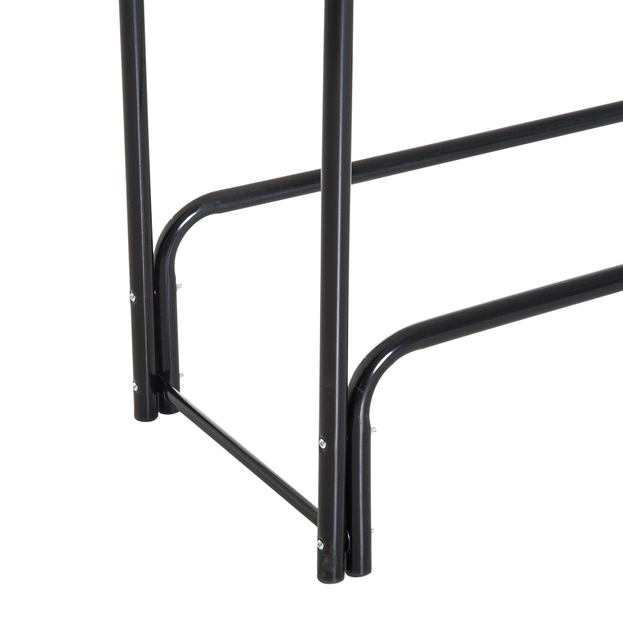 Suporte para Lenhas 122x35x122 cm Cor Preto