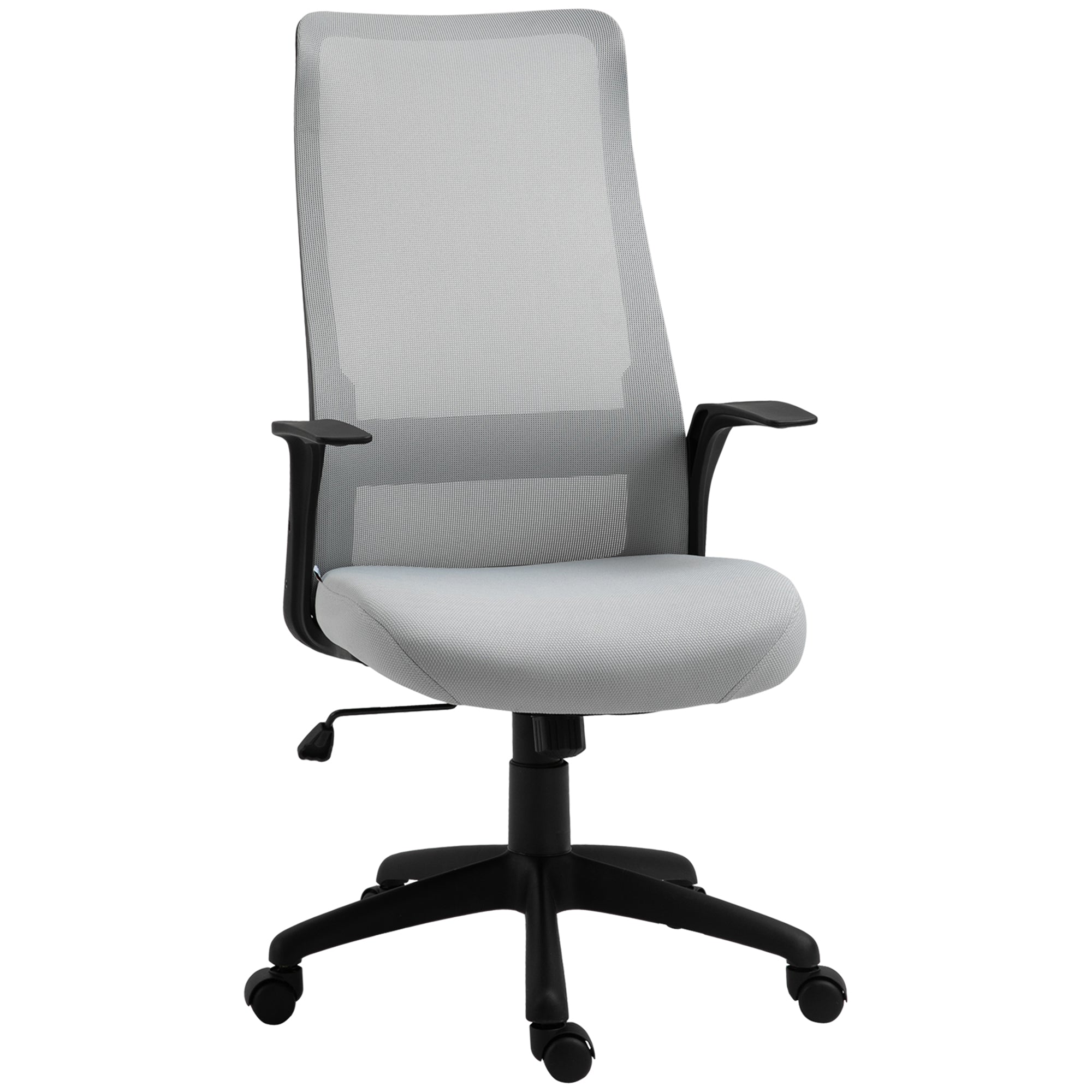 Cadeira de Escritório Ergonômica Cinza 62x62x122cm