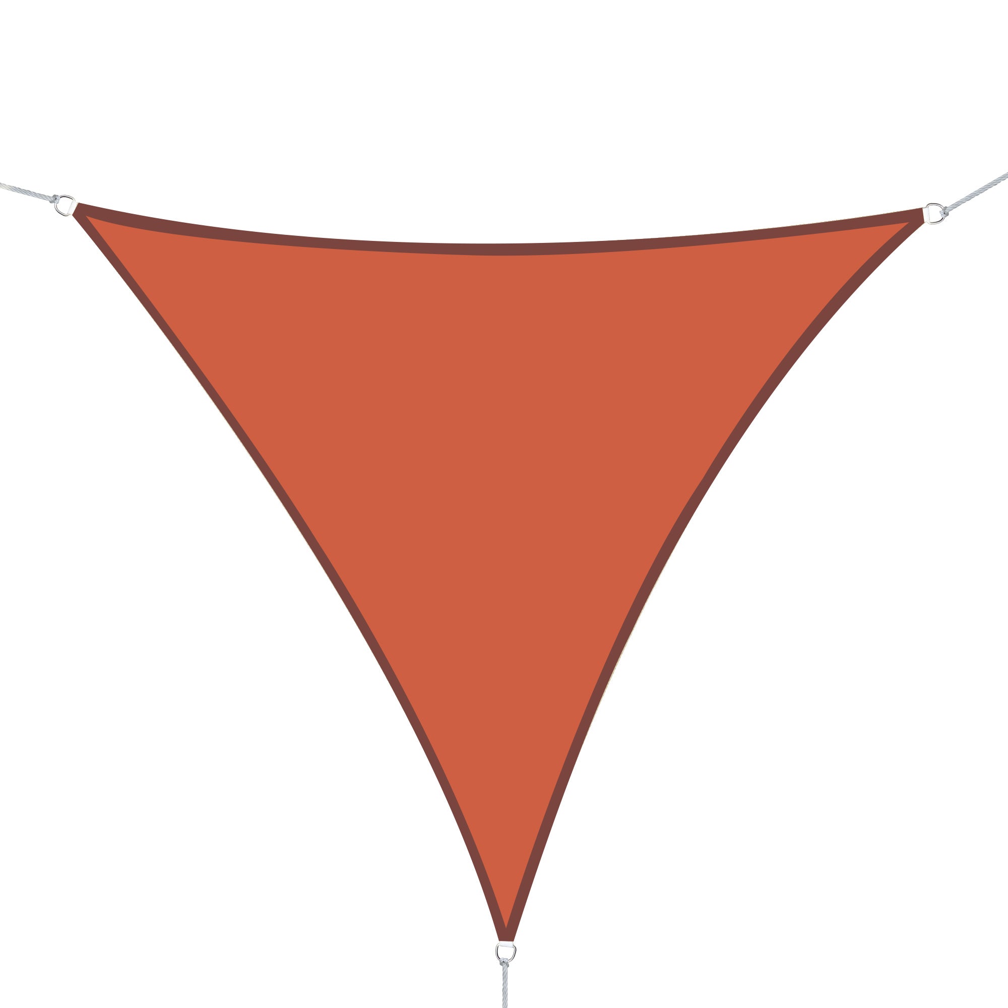 Vela de Sombra Triangular Terracota 300x300x300 cm