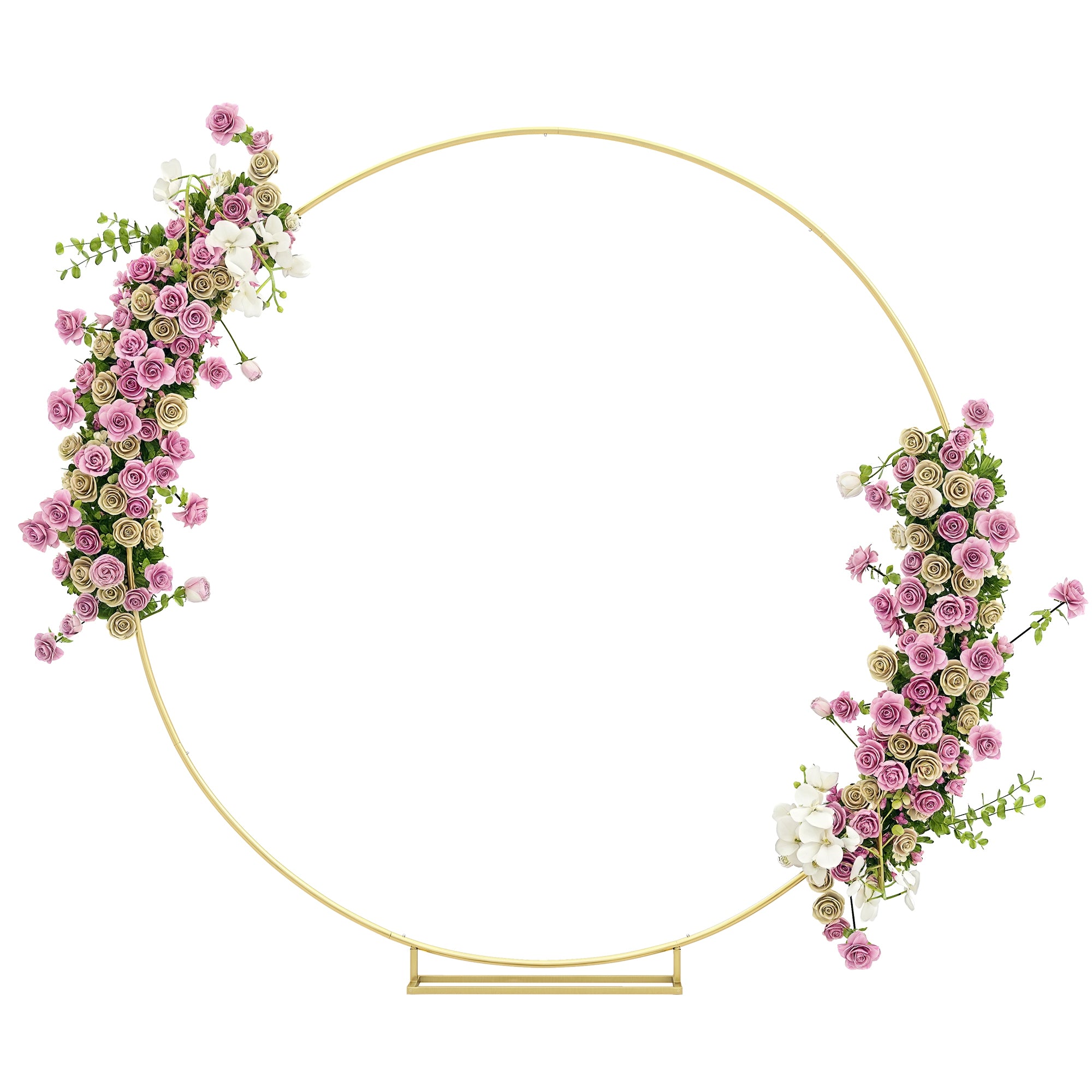 Arco de Jardim Redondo 230x28x234 cm - Cor Ouro