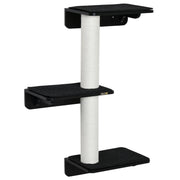 Árvore para Gatos de Parede 63x28x93,5cm Preto e Bege