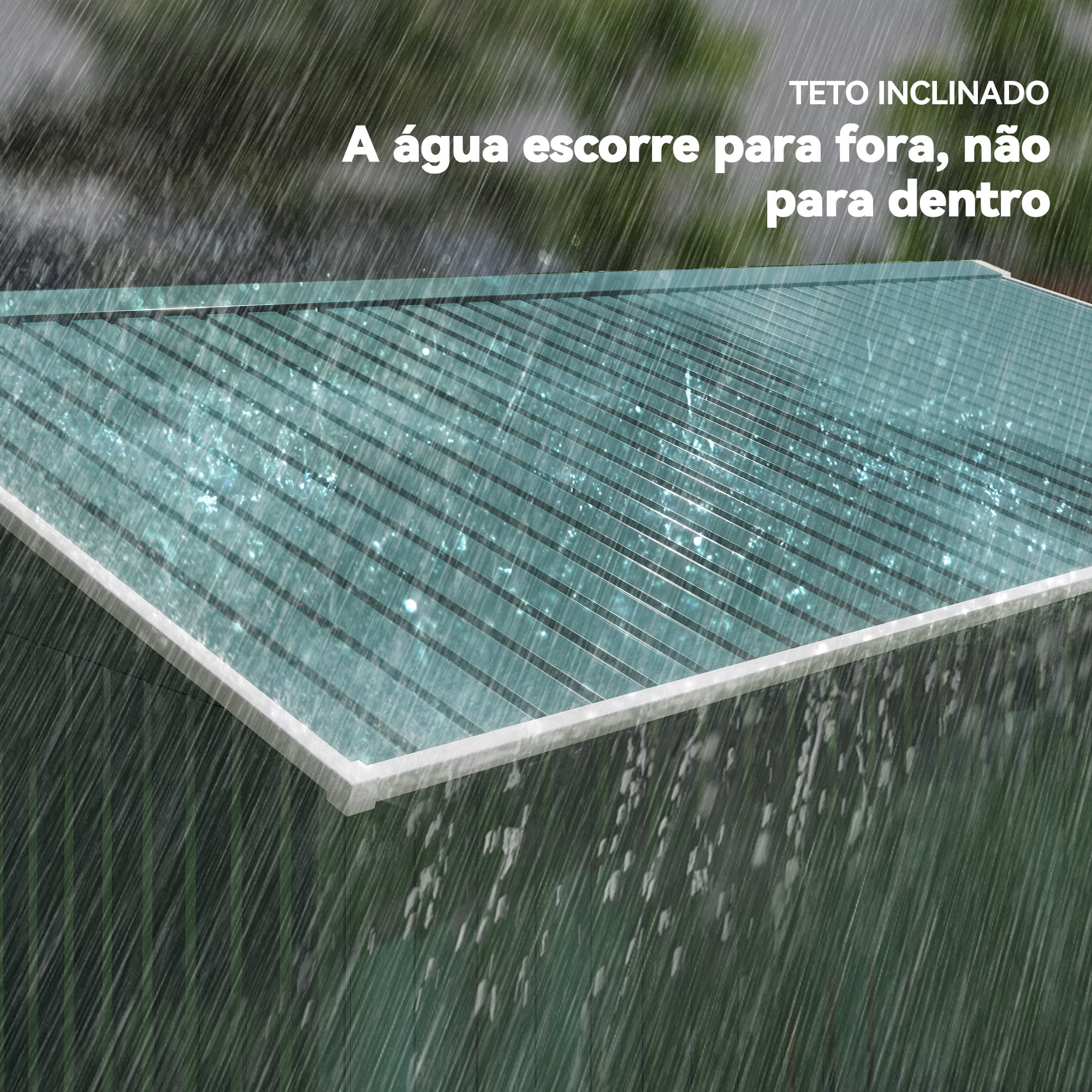 Abrigo de Jardim Metálico 340x386x200cm Verde