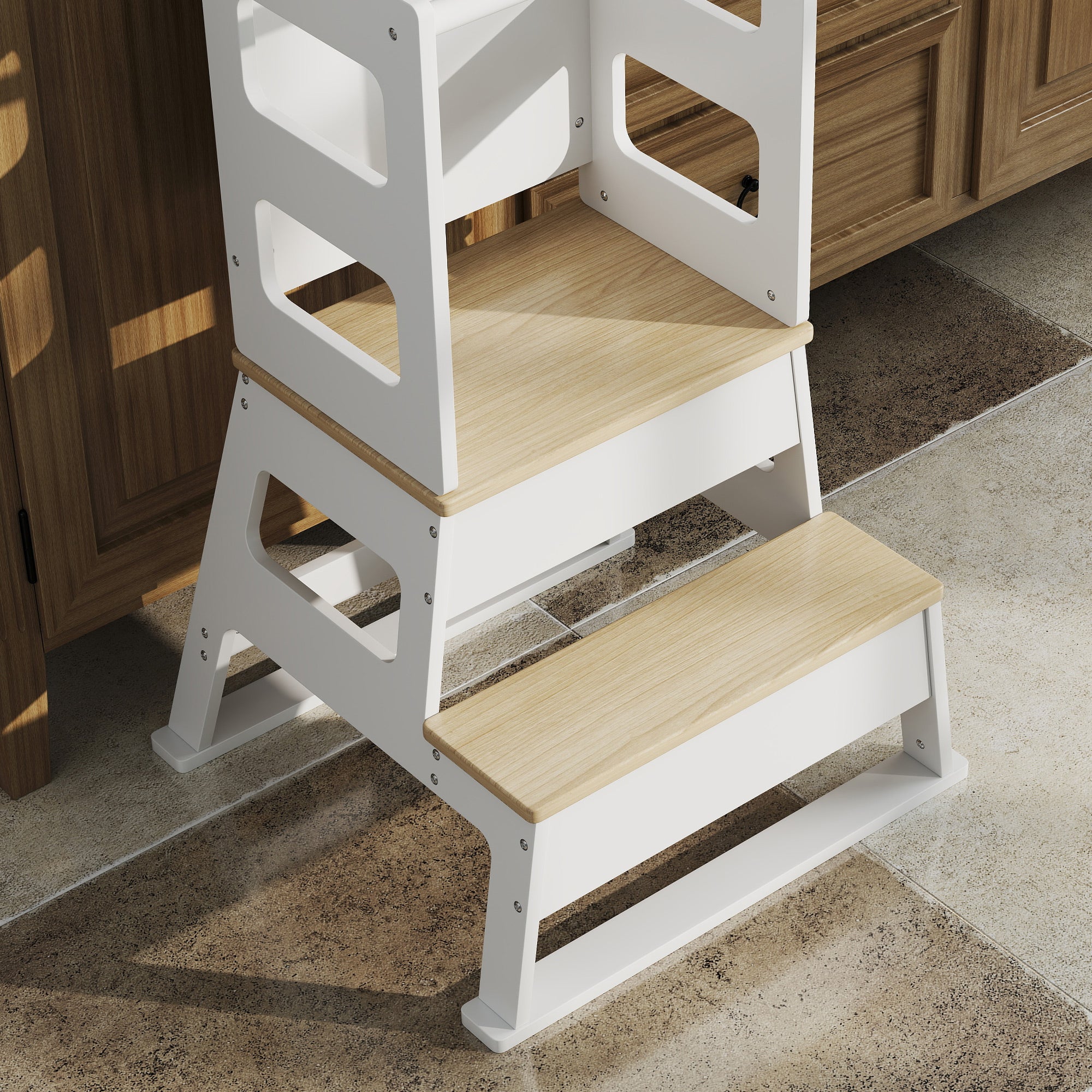 Torre de Aprendizagem 2 em 1 55x52,5x87,5 cm - Branco