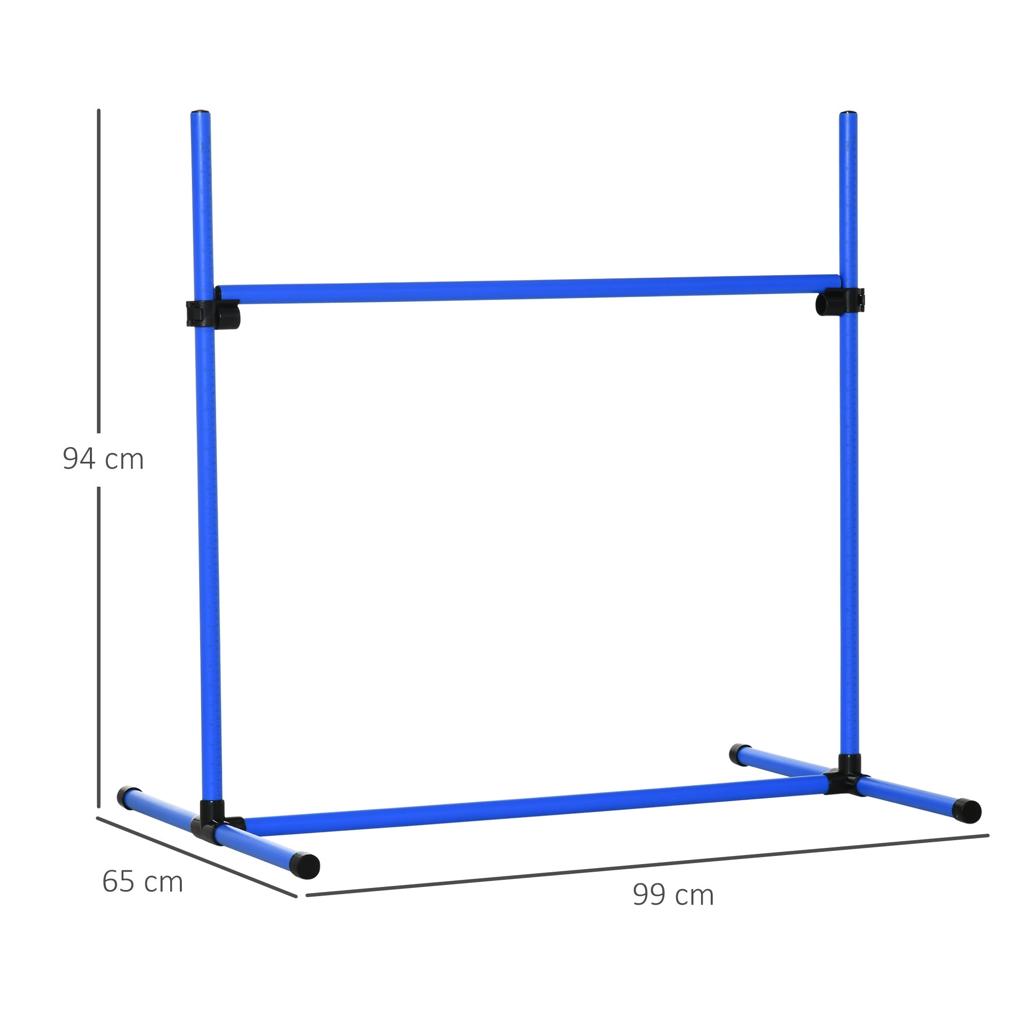 Conjunto de Obstáculos de Treinamento para Cães – 99x65x94 cm – Azul – PE, PVC e ABS