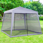 Gazebo de Jardim 300x300x245 cm Cinzento