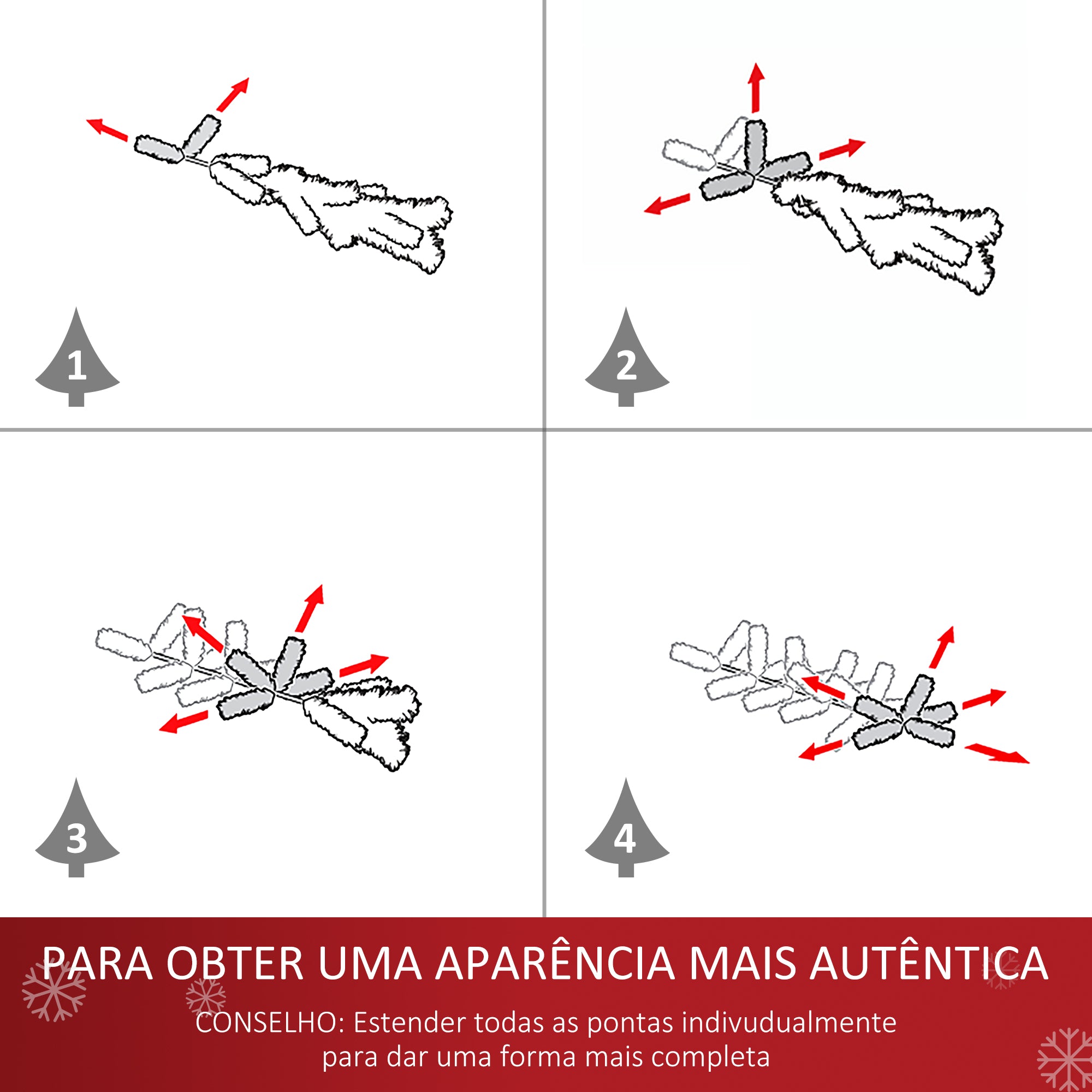 Árvore de Natal Artificial Pinheiros 180 cm LED Multicolor Fibra Óptica Brilhante