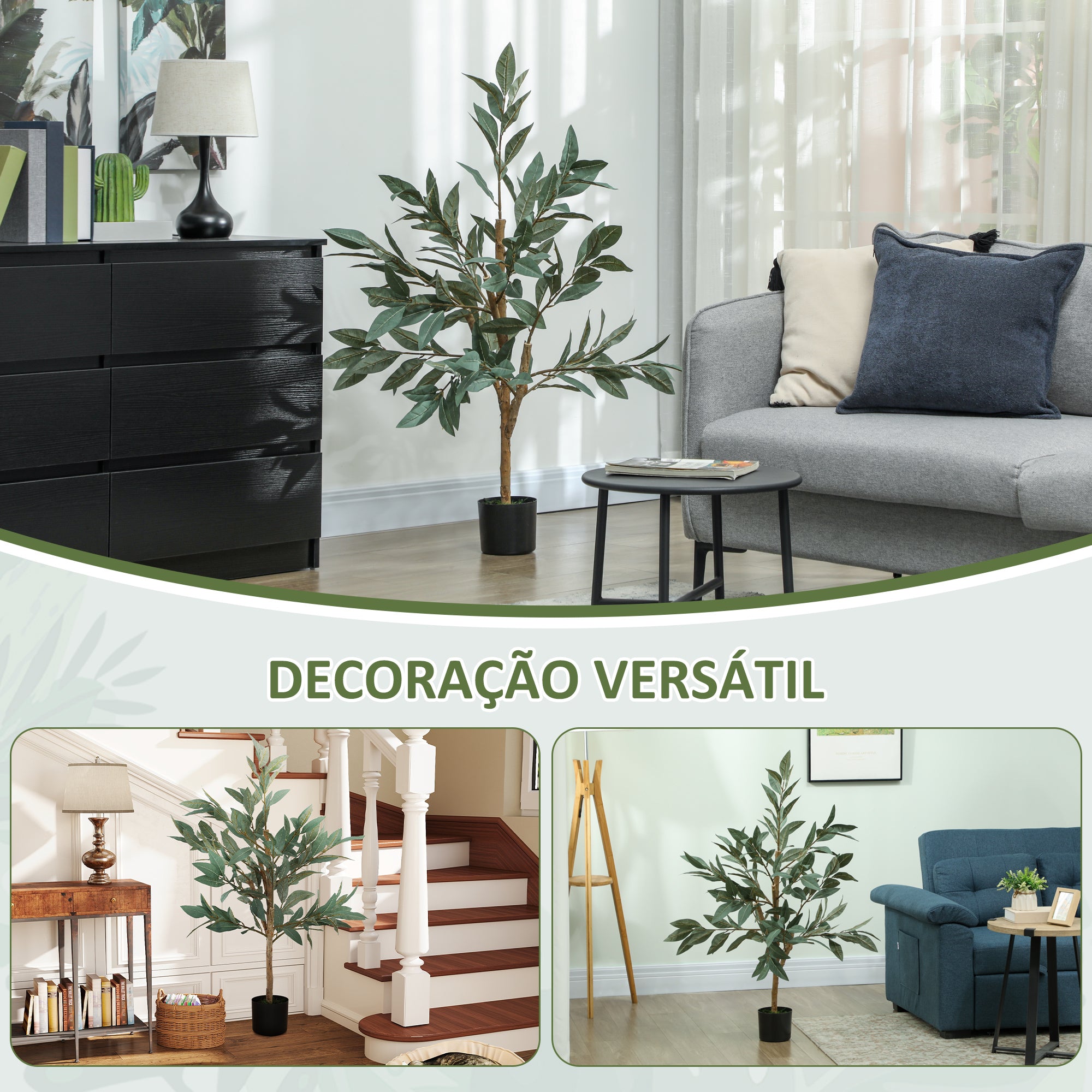 Planta Artificial de Louro 120 cm Verde