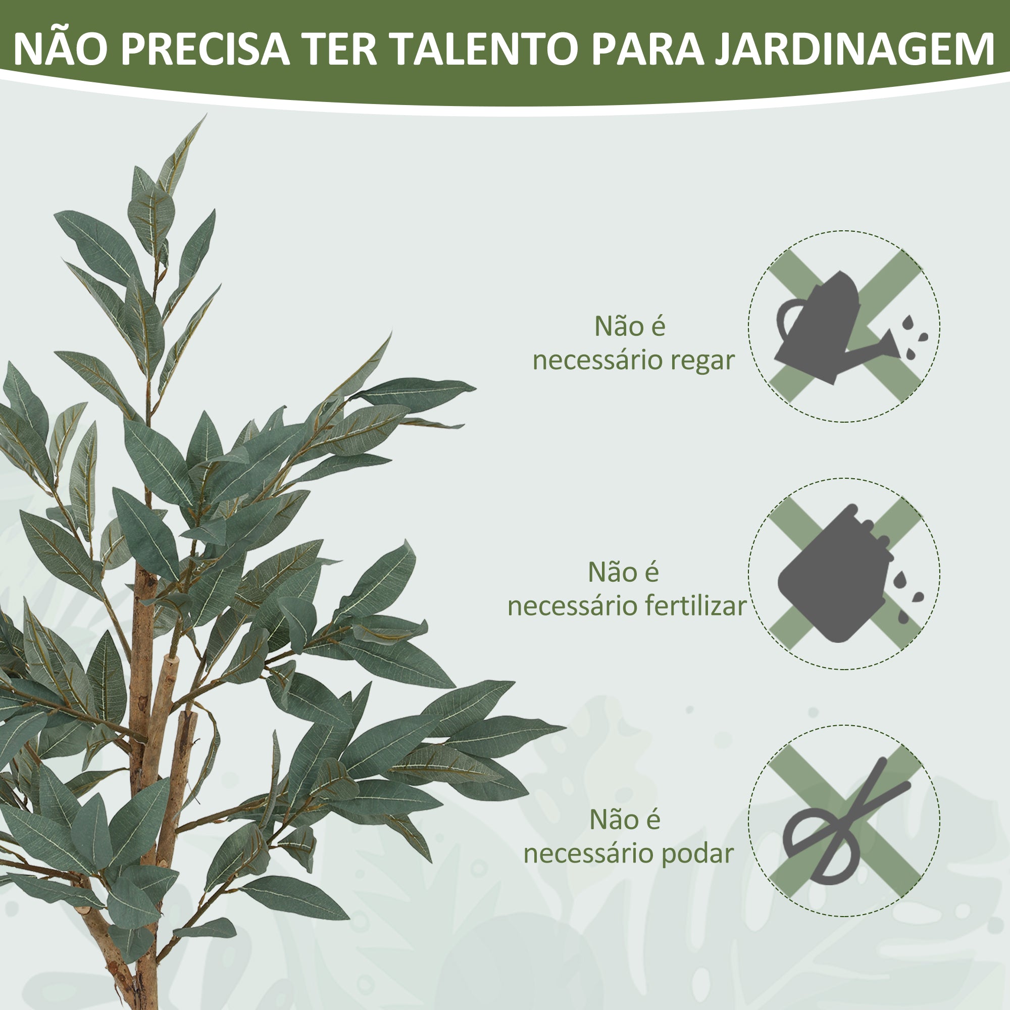 Planta Artificial de Louro 120 cm Verde