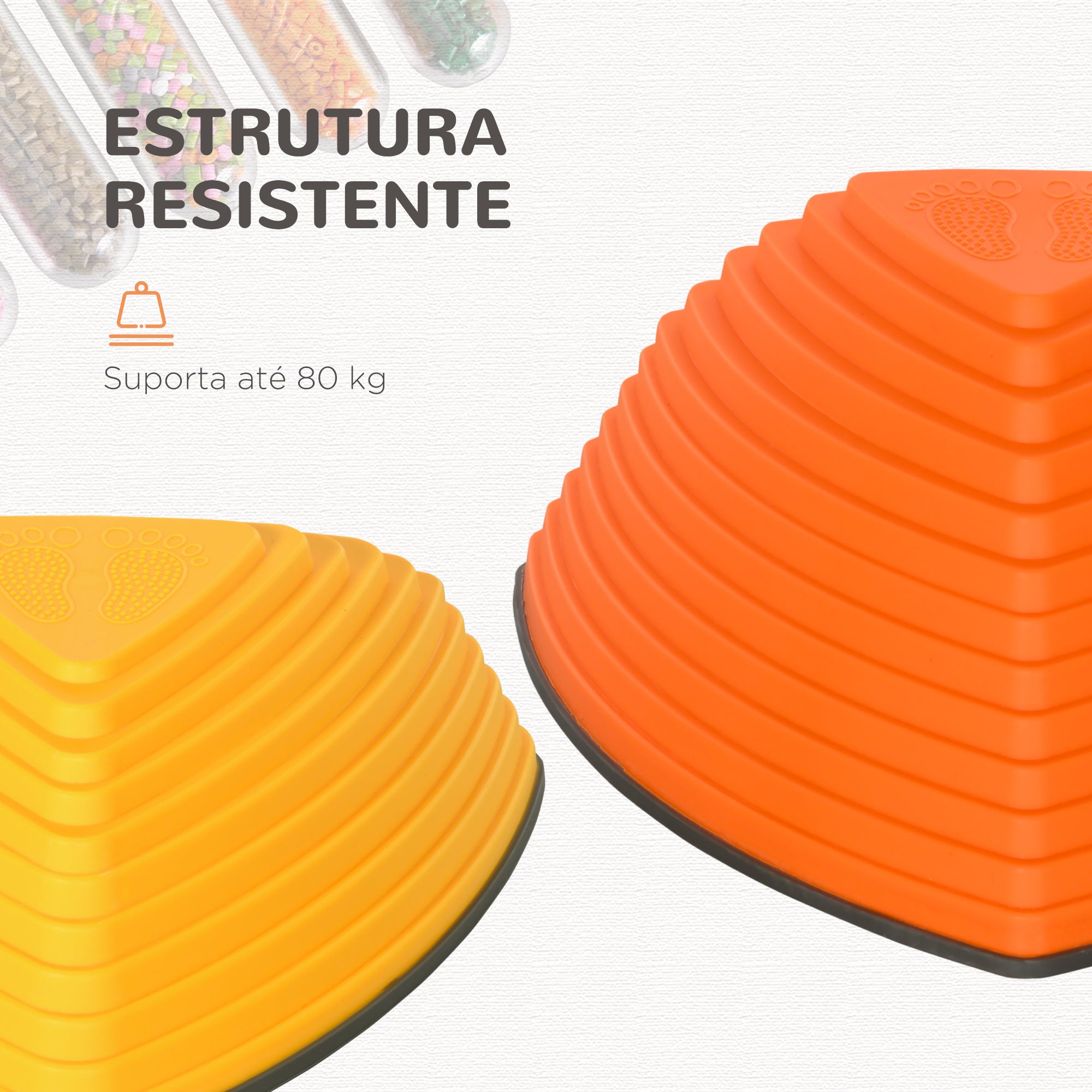 Jogo de Equilíbrio para Crianças Multicor 40,5x40,5x20 cm - Desenvolva a Coordenação dos Mais Pequenos