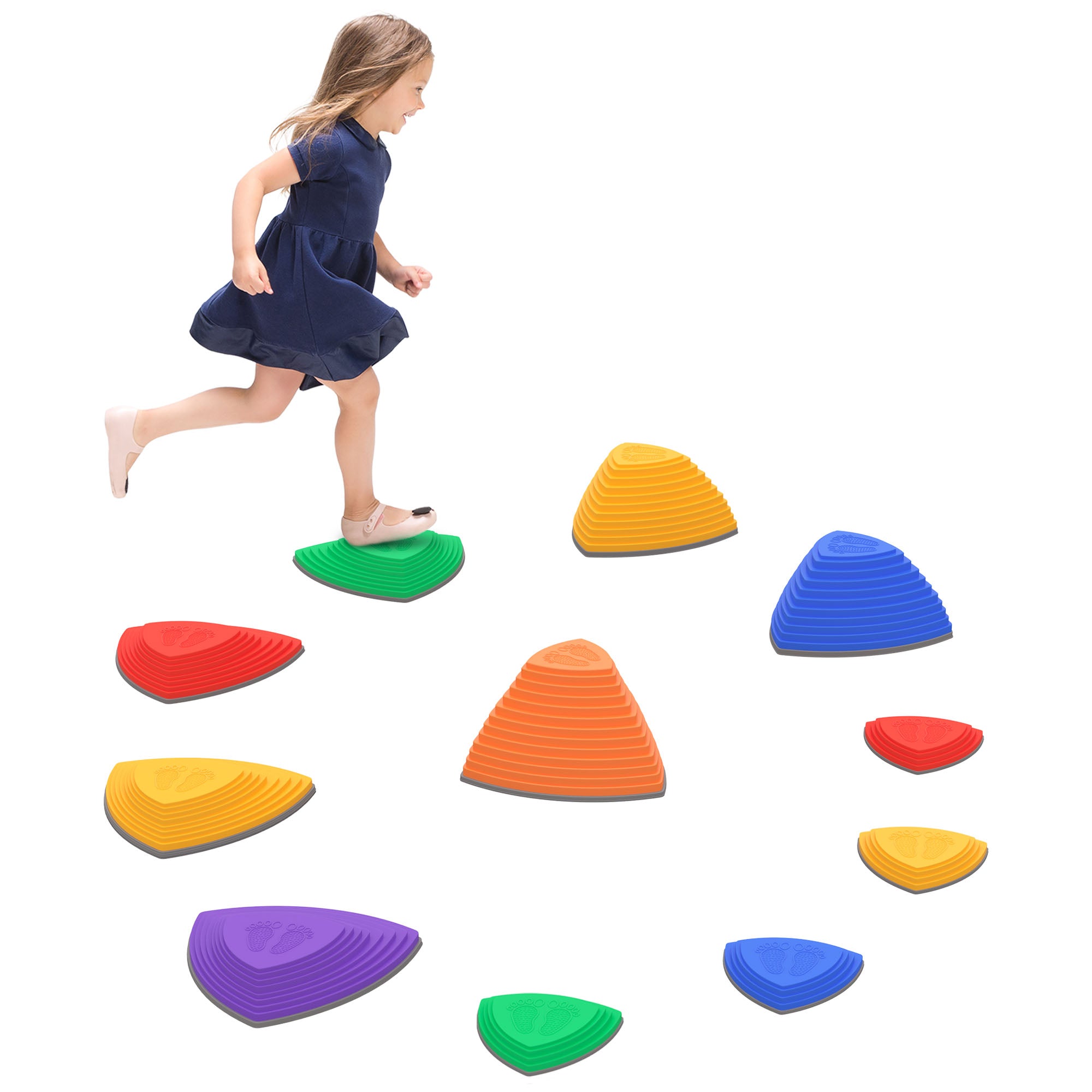 Jogo de Equilíbrio para Crianças Multicor 40,5x40,5x20 cm - Desenvolva a Coordenação dos Mais Pequenos