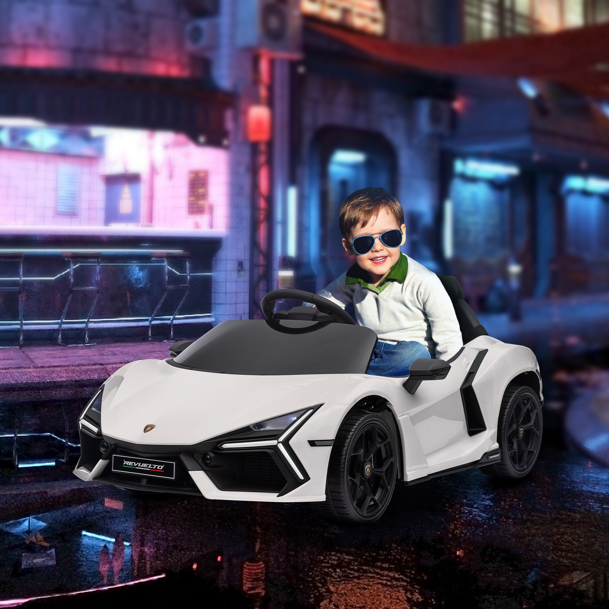 Carro Elétrico para Crianças 105x60x40 cm Branco