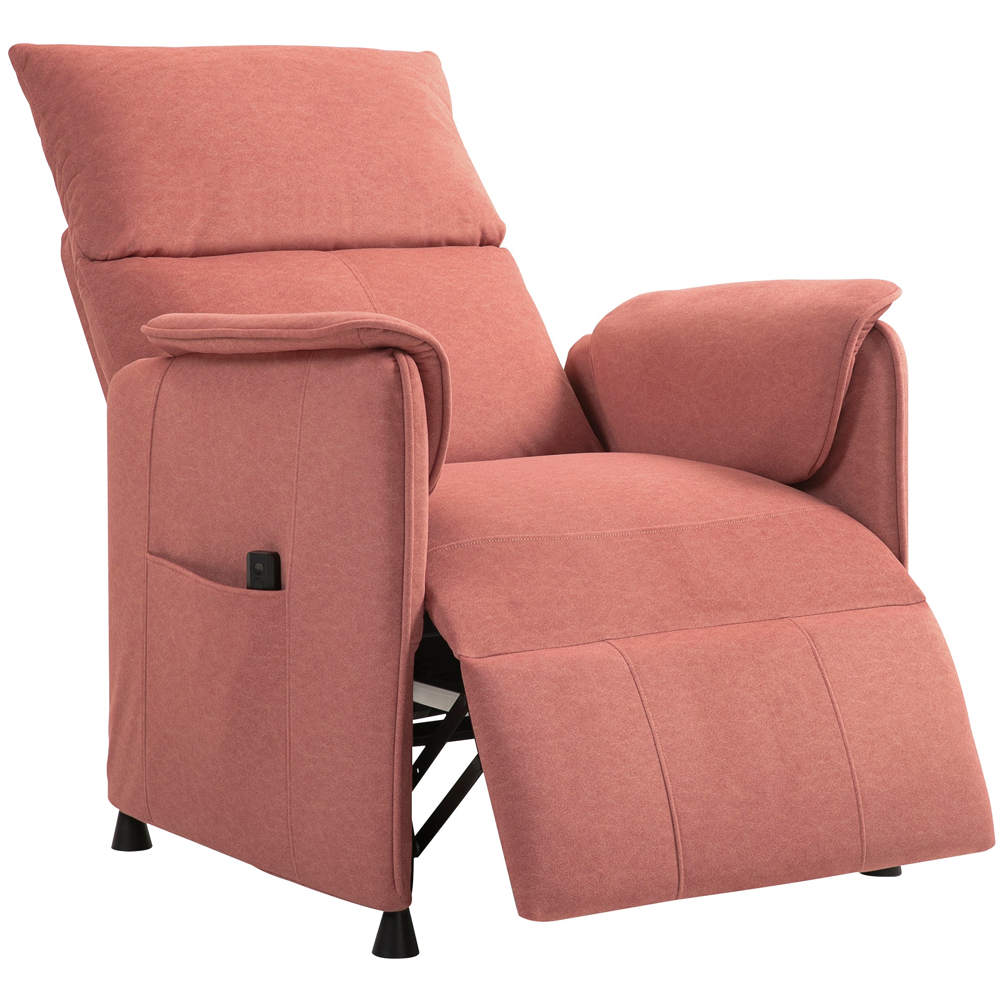 Poltrona Relax Reclinável Elétrica 80x83x104 cm - Laranja