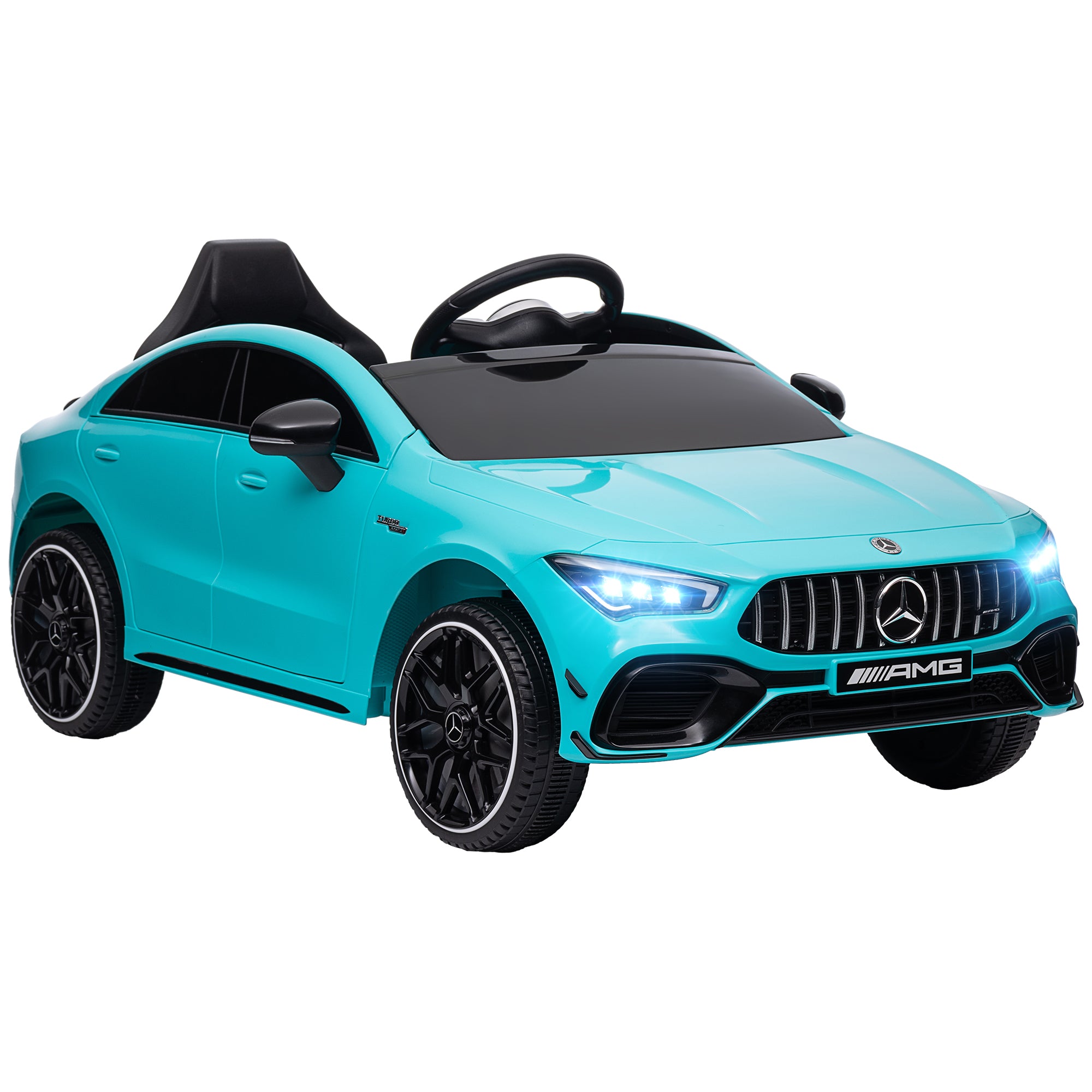 Carro Elétrico Infantil Azul Turquesa 110x61x45 cm Mercedes·AMG CLA 45