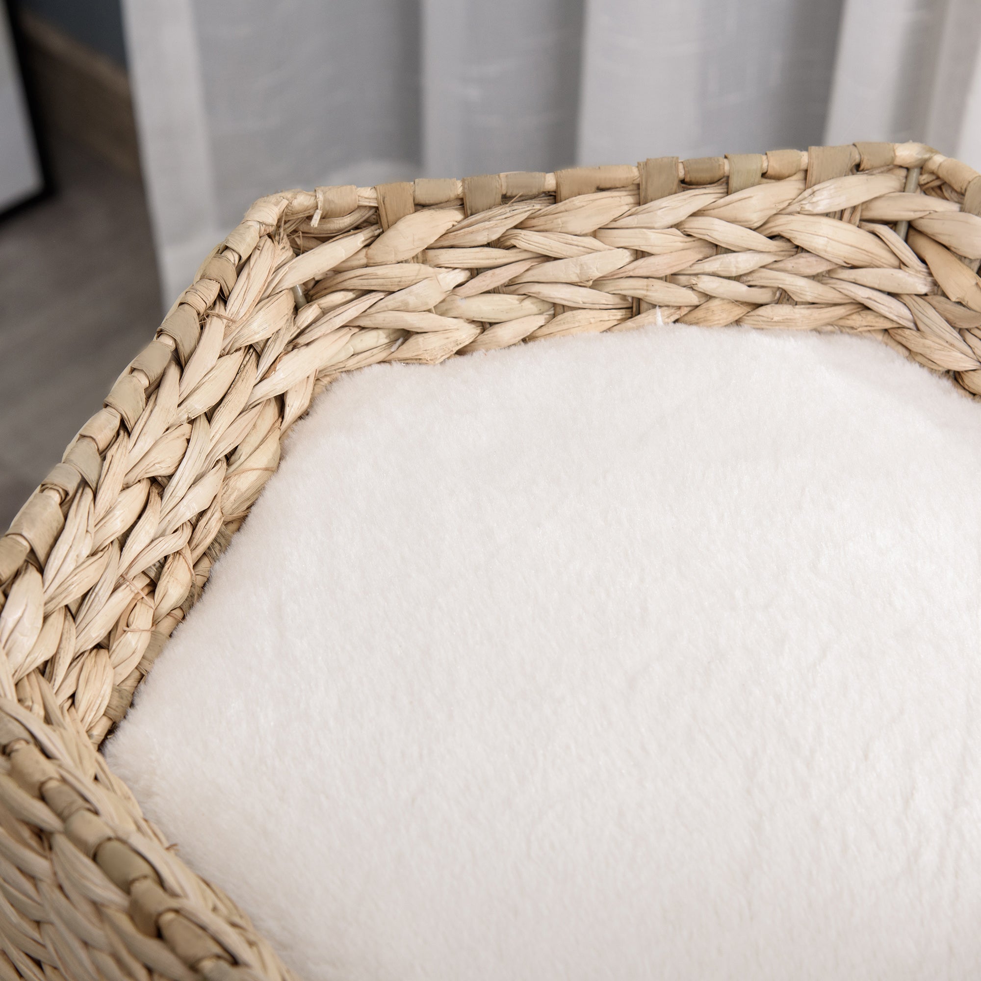 Arranhador para Gatos - 45x45x66 cm - Creme e Natural
