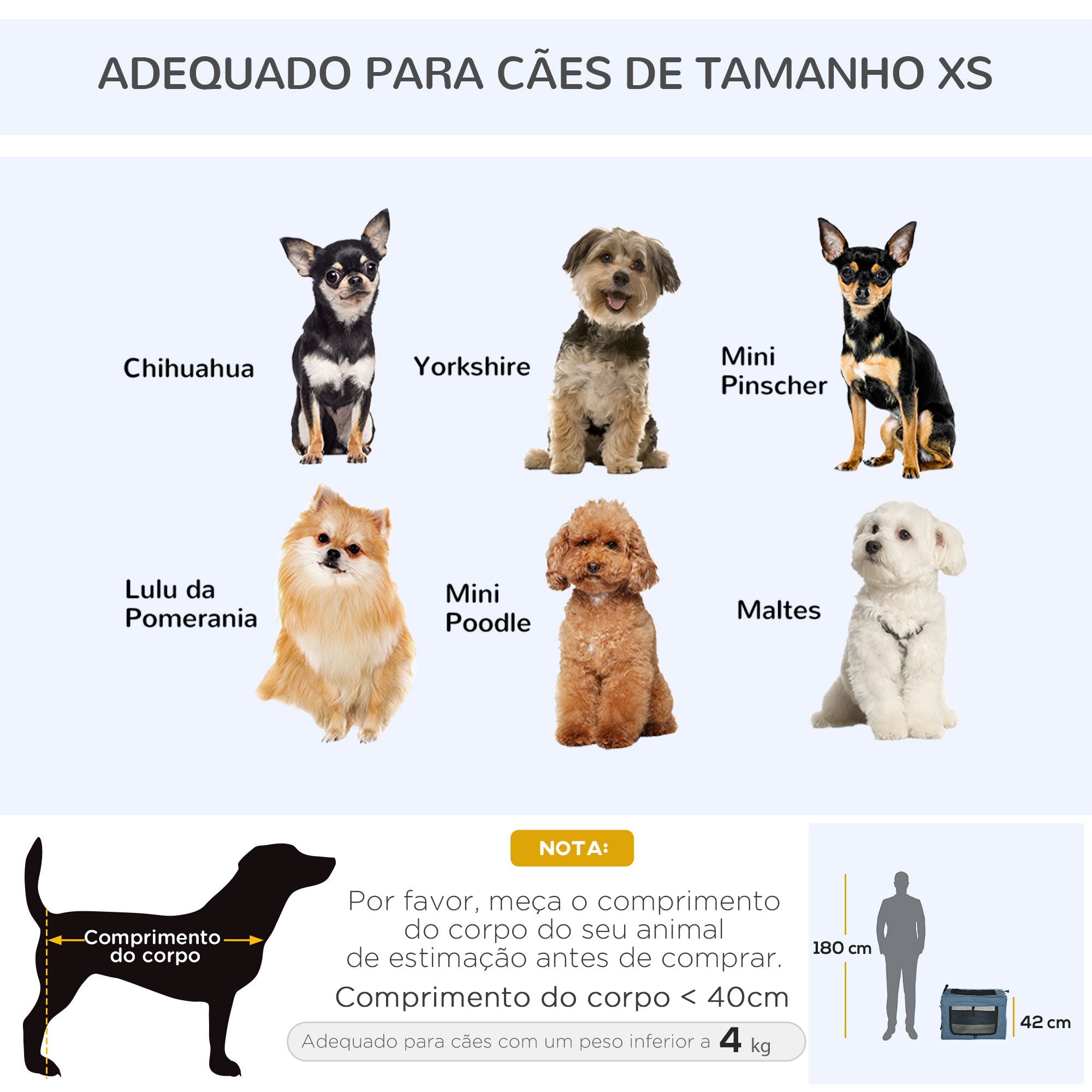 Transportadora para Cães e Gatos Azul 60x42x42 cm