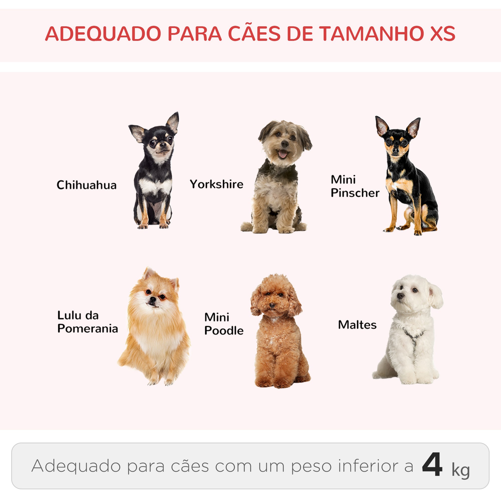 Transportadora 2 em 1 para Animais de Estimação - 42x25x55cm - Vermelho