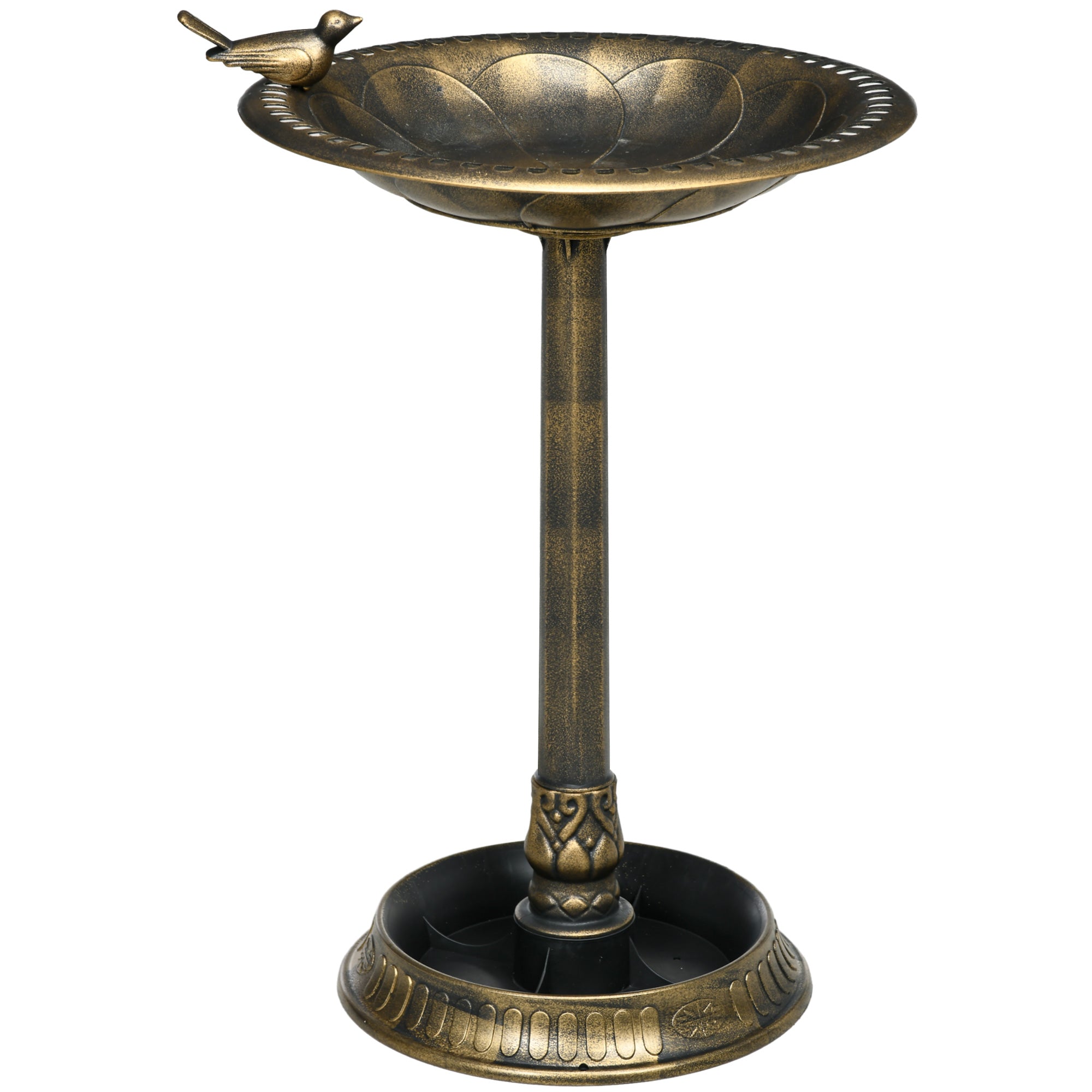 Banheira para Pássaros de Jardim Bronze Ø50x72 cm