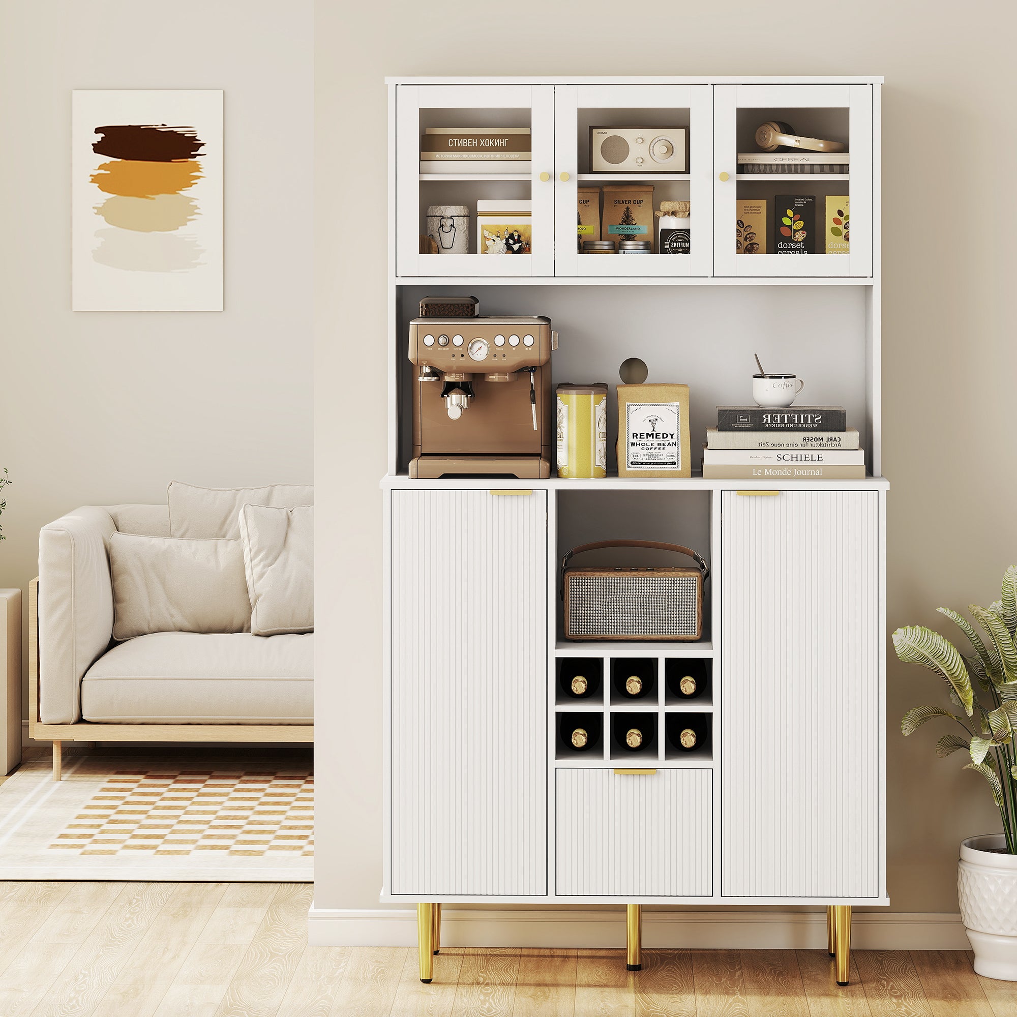 Armário de Cozinha Alto 100x40x180 cm - Branco