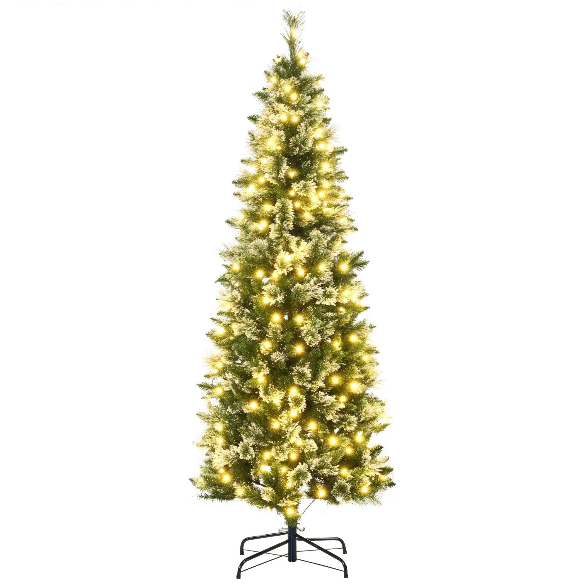 Árvore de Natal Artificial 180 cm Verde com 618 Ramos e 240 Luzes LED