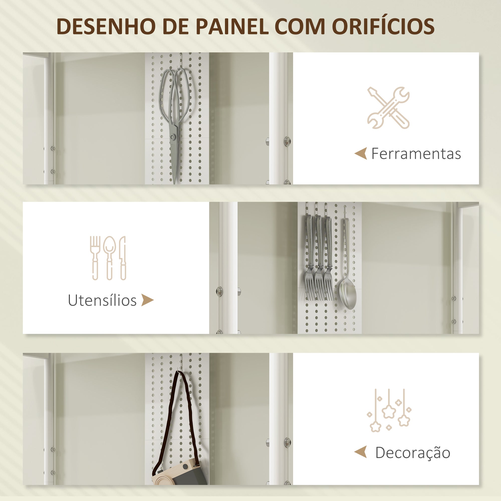 Estante moderna de 4 níveis – 100x35x160,5 cm – Branco – Melamina e metal