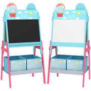 Cavalete Infantil 2 em 1 Azul 49x53,5x113 cm