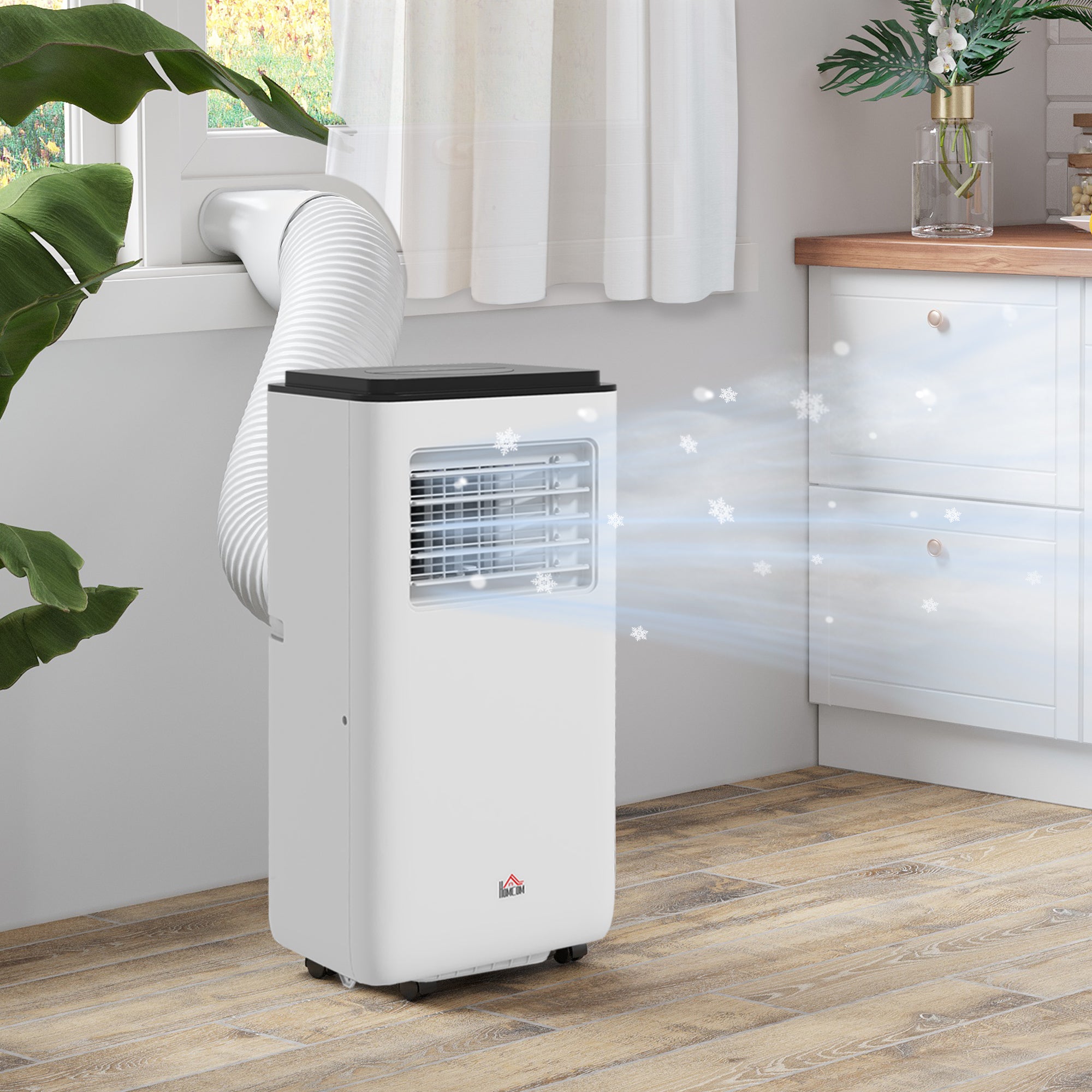 Ar Condicionado Portátil 10000 BTU 2900W Branco 33x28x70,4 cm