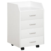 Bloco de Gavetas Móvel Auxiliar 40x36x65cm Branco