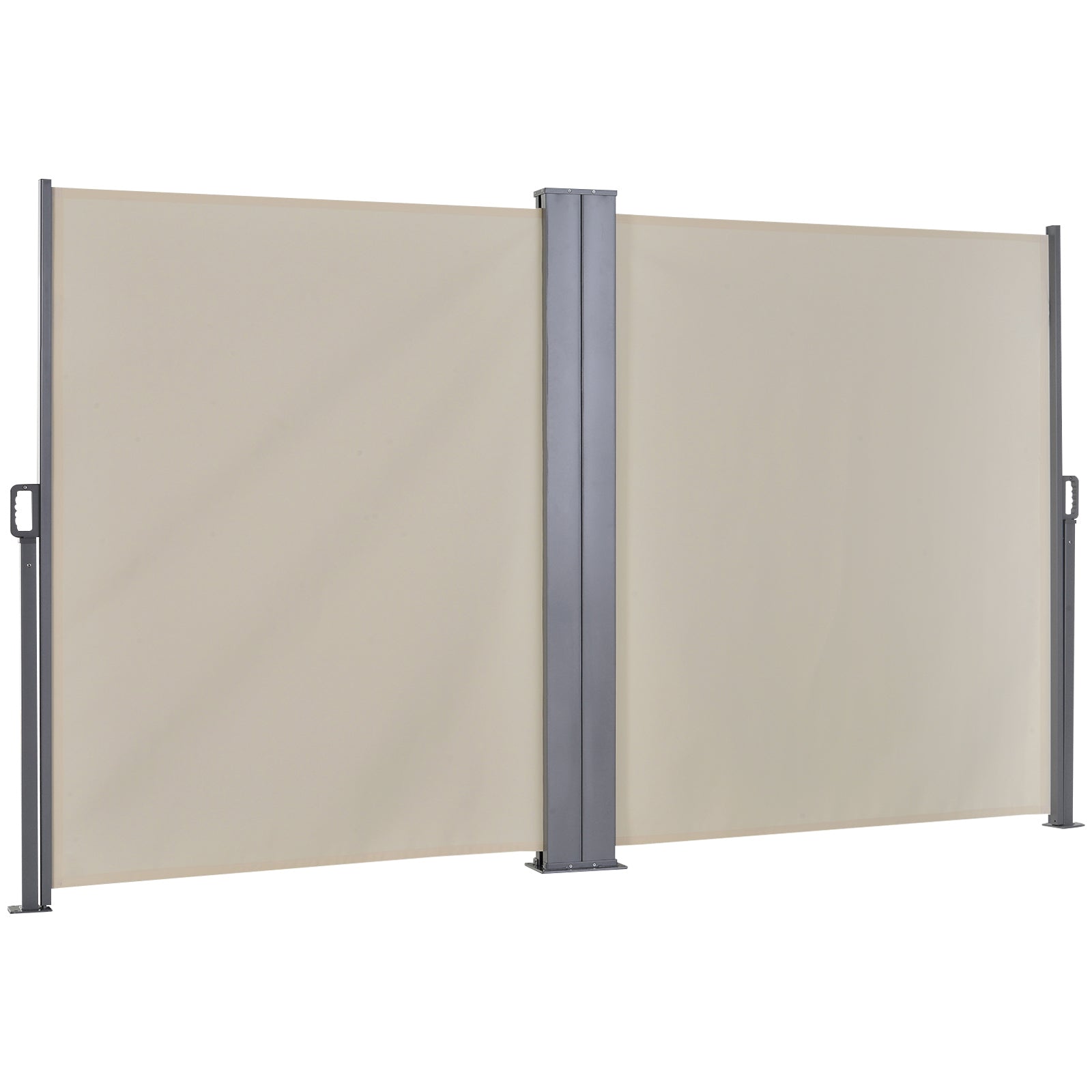Toldo Lateral Retrátil 600x160cm Bege - Proteção UV+50 para Jardim e Terraço